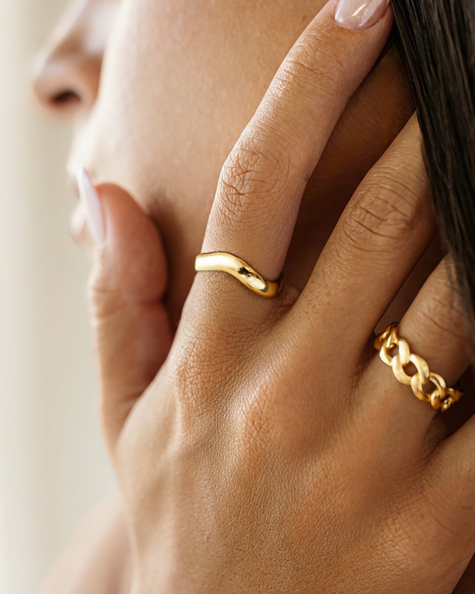 Anillos bañados en oro - LePetiteMarie