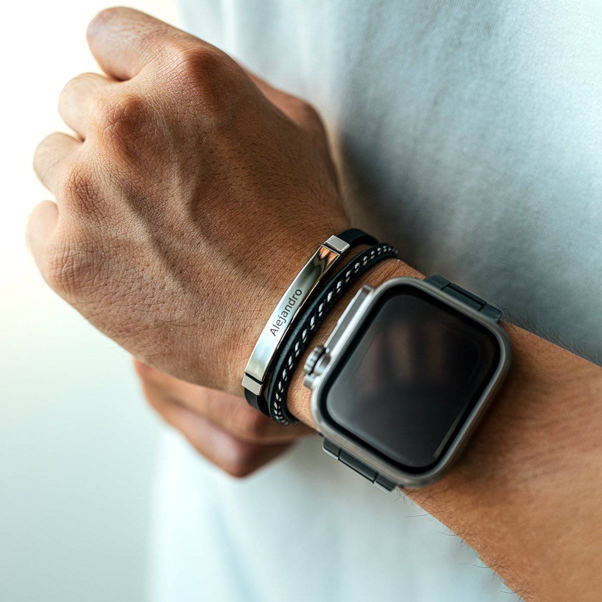 Pulseras de cuero para hombre - LePetiteMarie