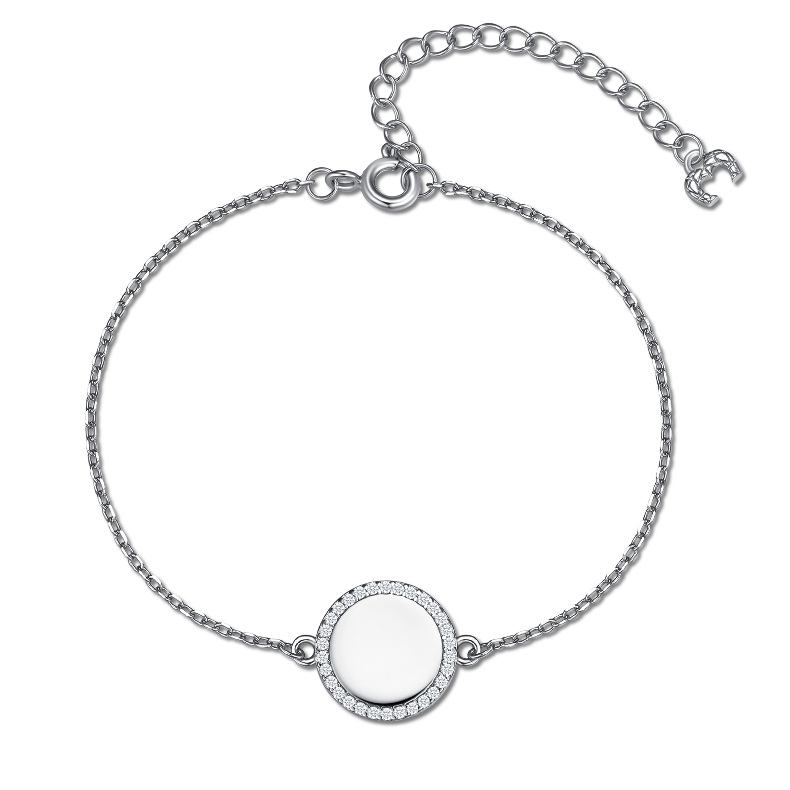 Pulsera Contorno Cristalino - Personalizado