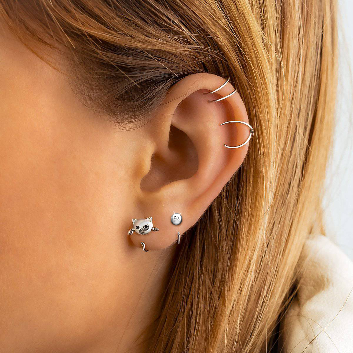 Pendientes Semiaro Bolita - LePetiteMarie