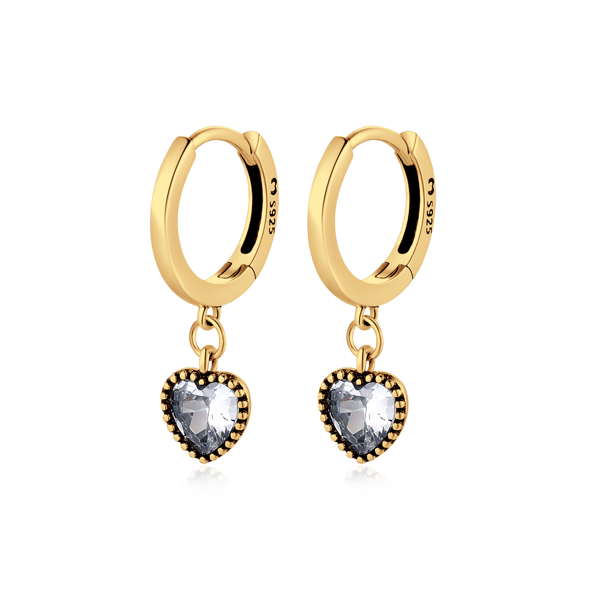 Pendientes Corazón Cristal - LePetiteMarie
