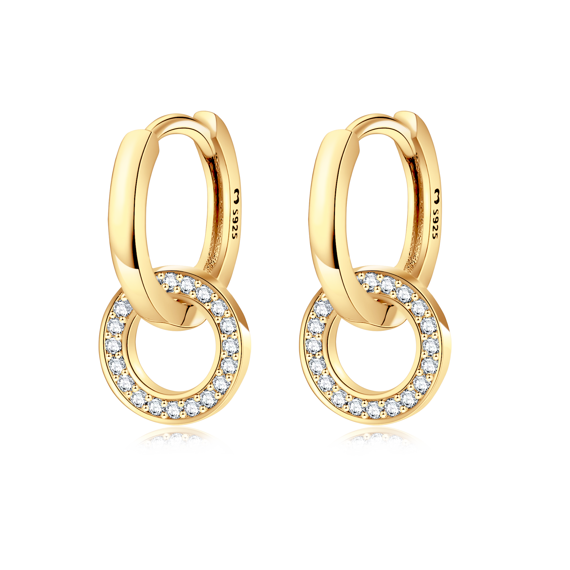 Pendientes Aros Enlazados - LePetiteMarie