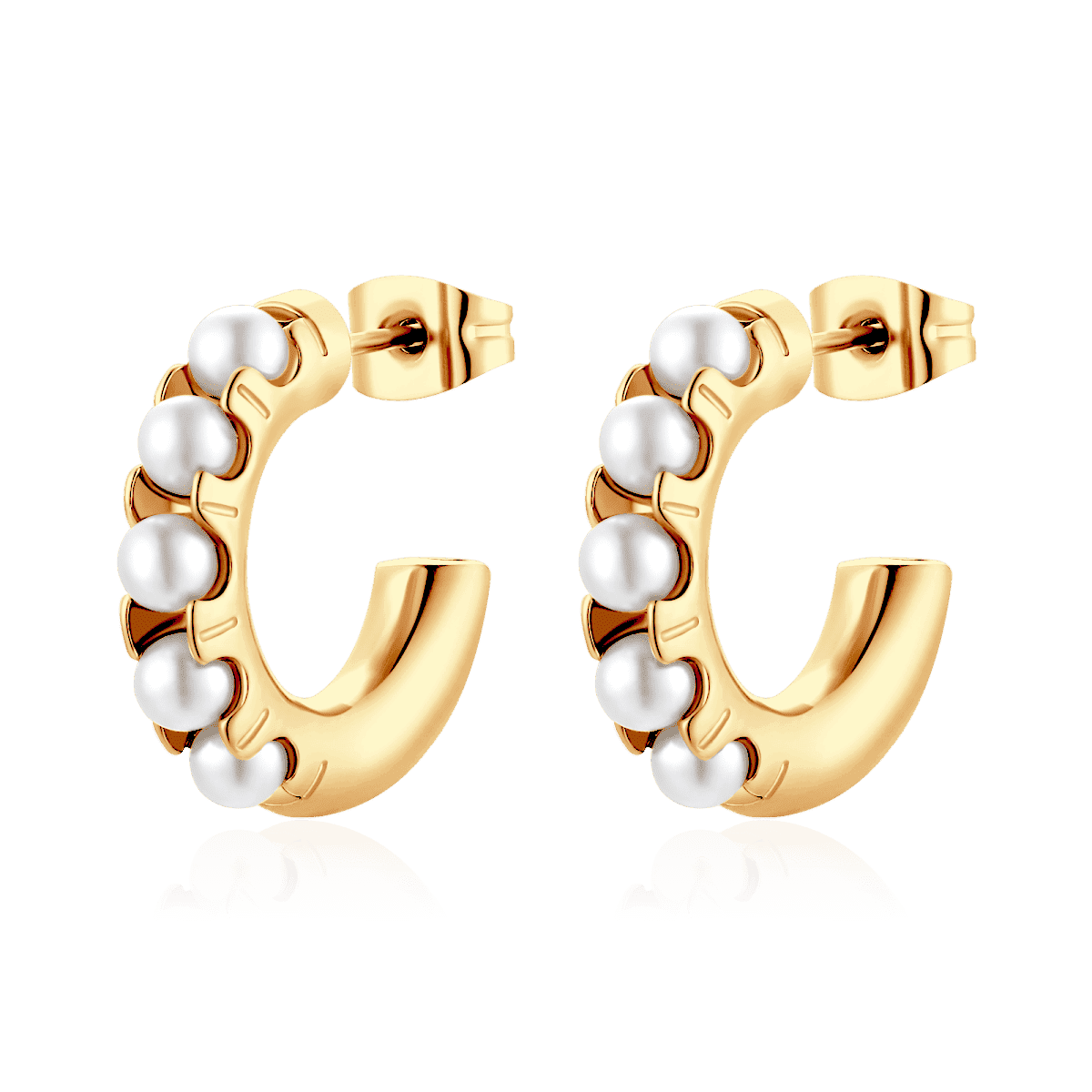 Pendientes Semiaro Nacarado