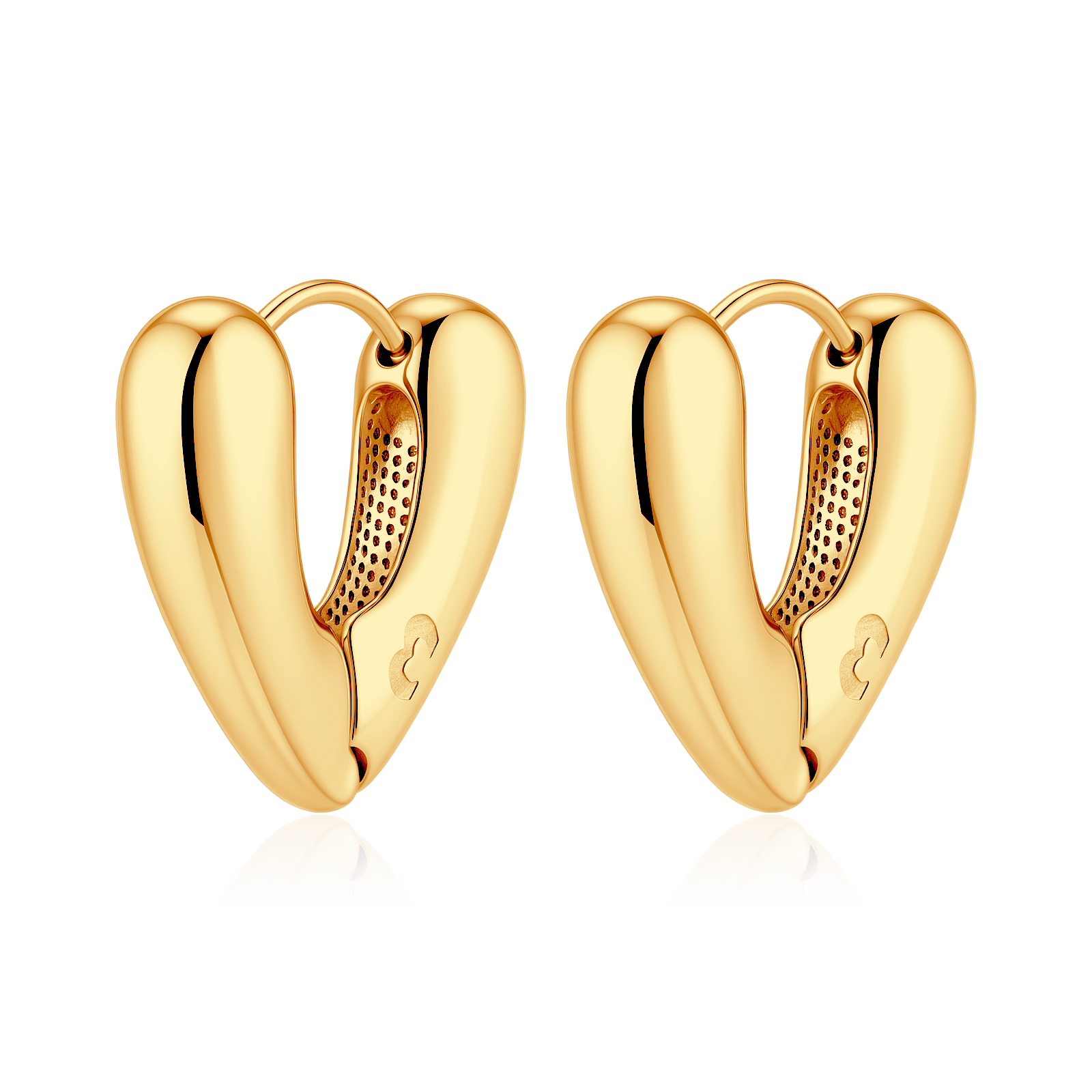 Pendientes Corazón Curvado