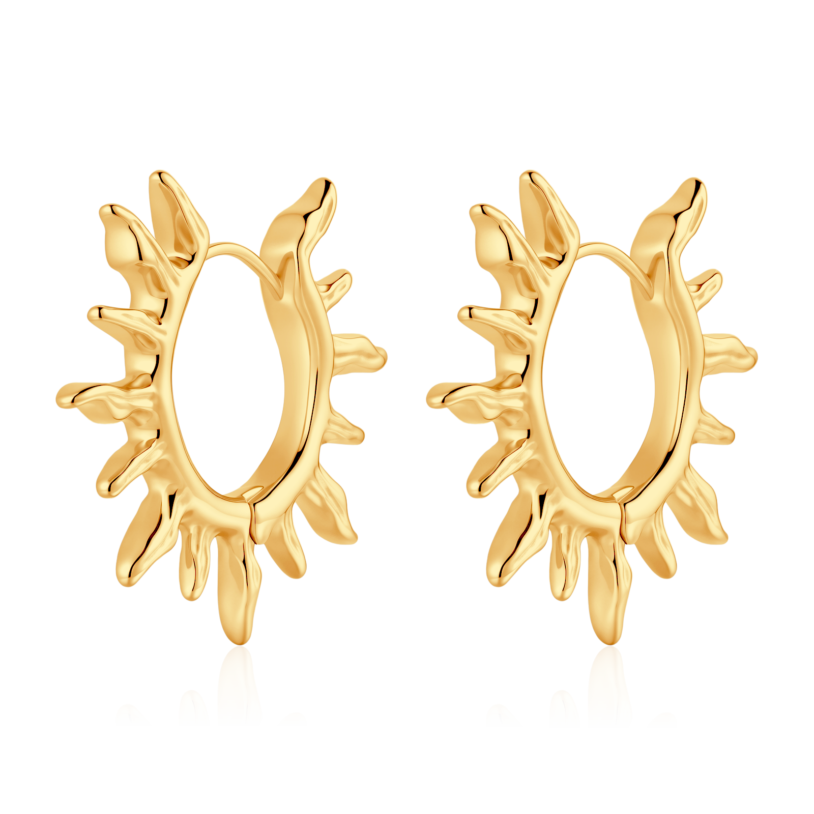 Pendientes Aros Rayos de Sol