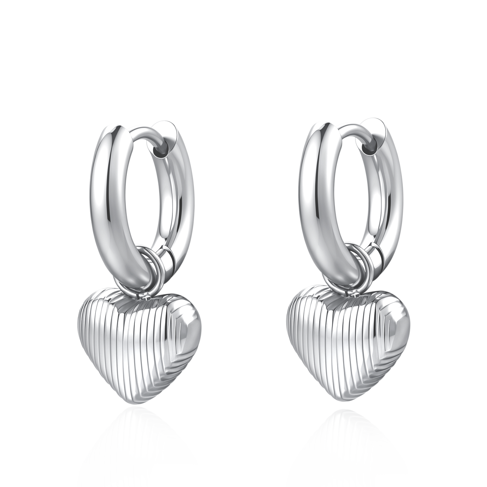 Pendientes Corazón Volumétrico