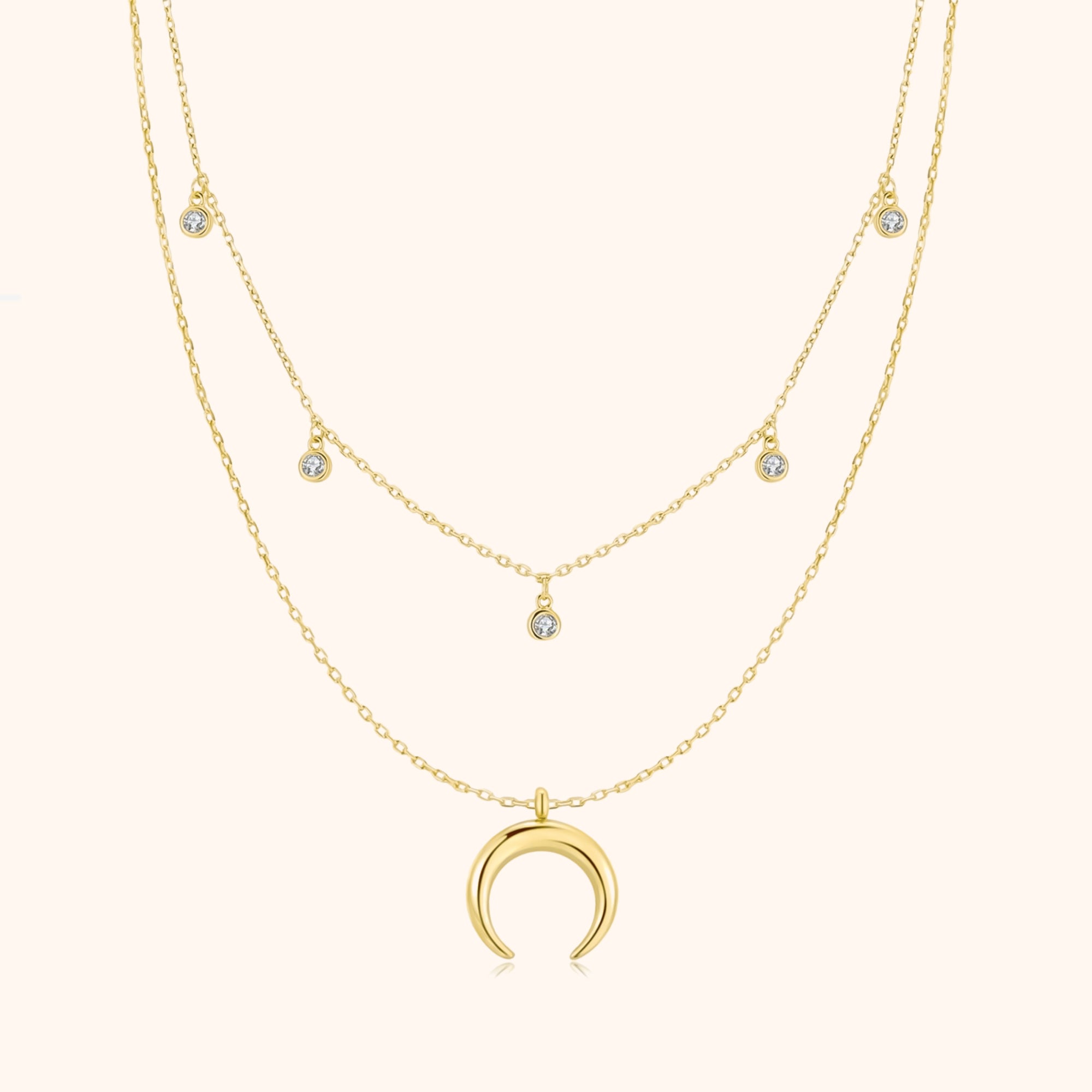 Collar Media Luna Circonita - LePetiteMarie