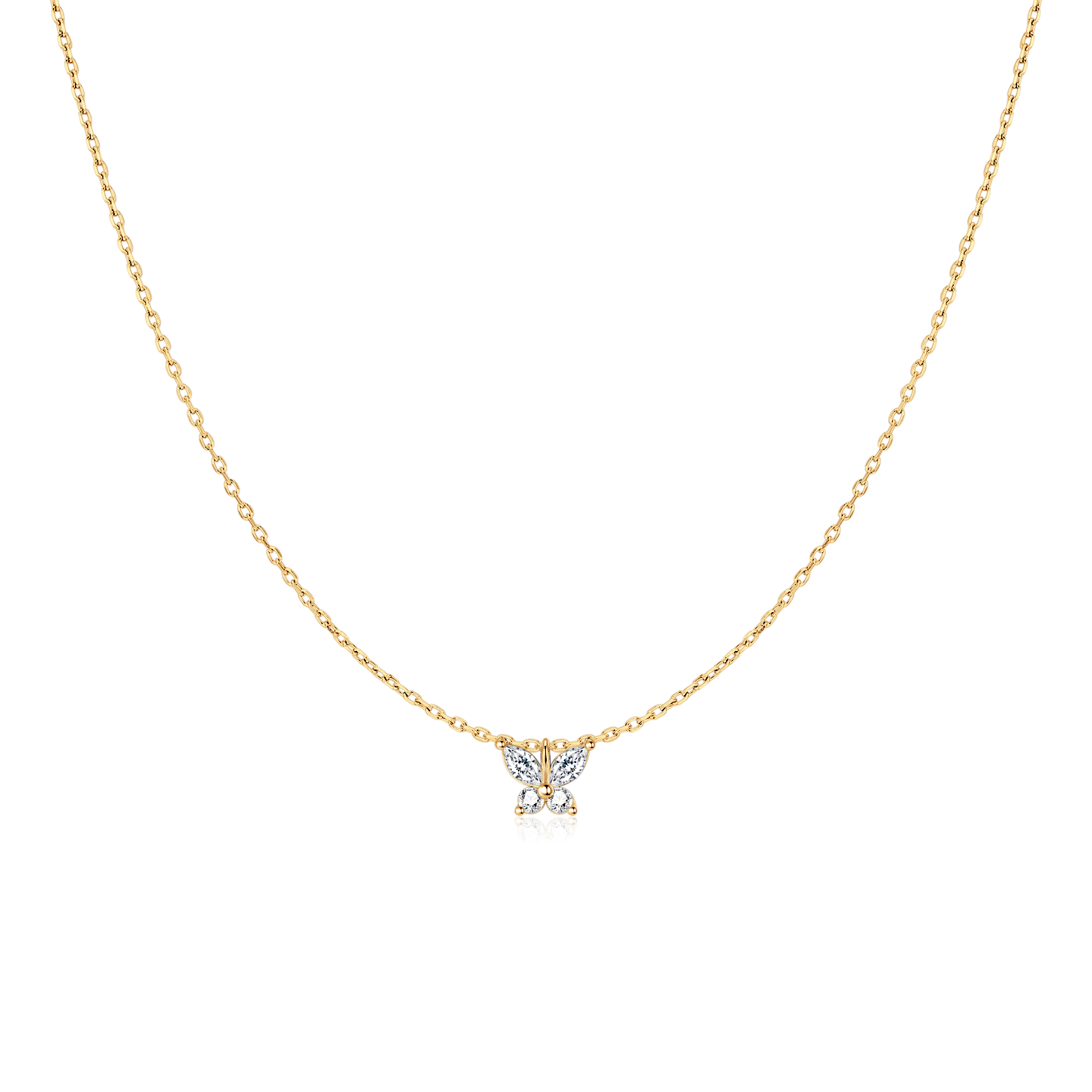 Collar Mariposa Blanca
