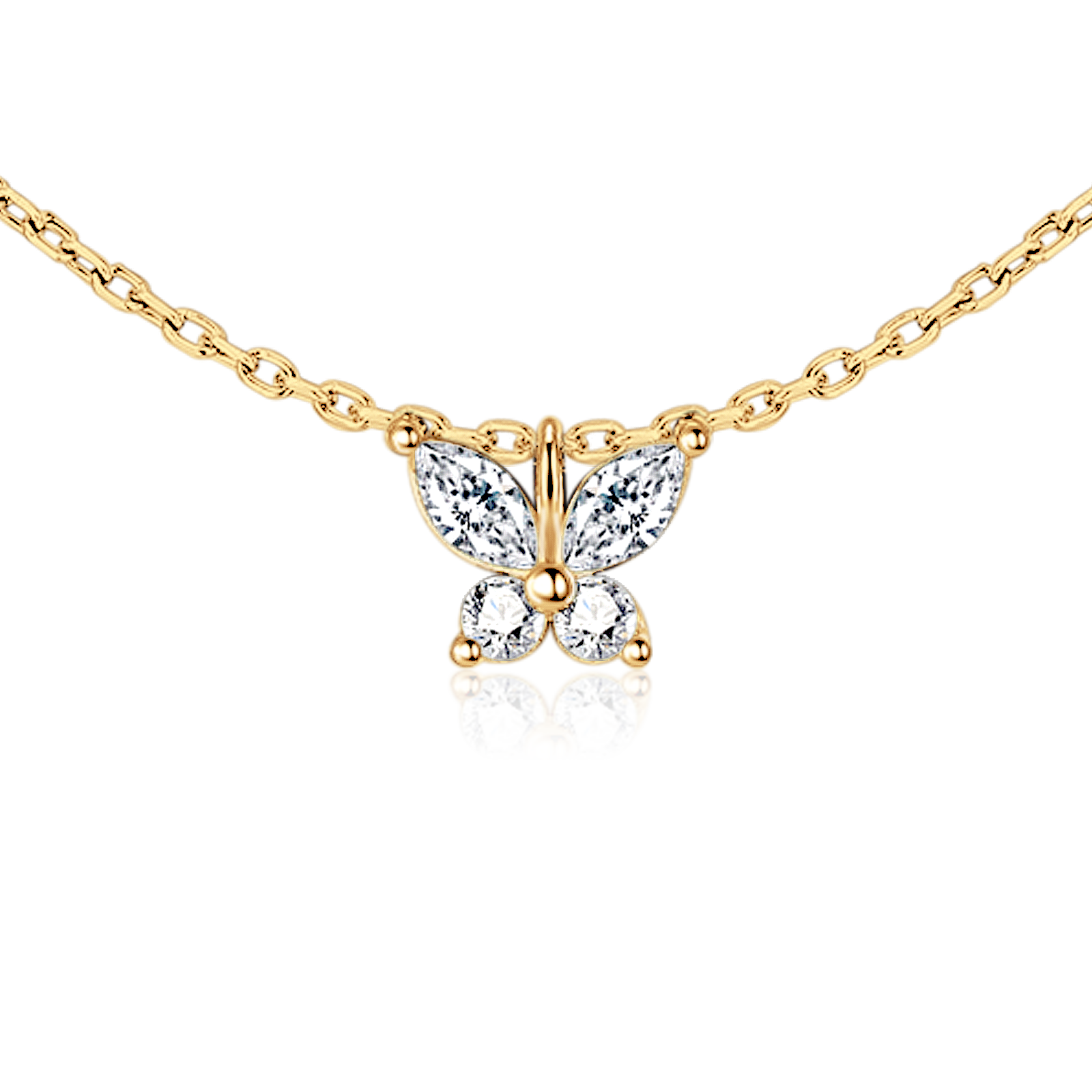 Collar Mariposa Blanca