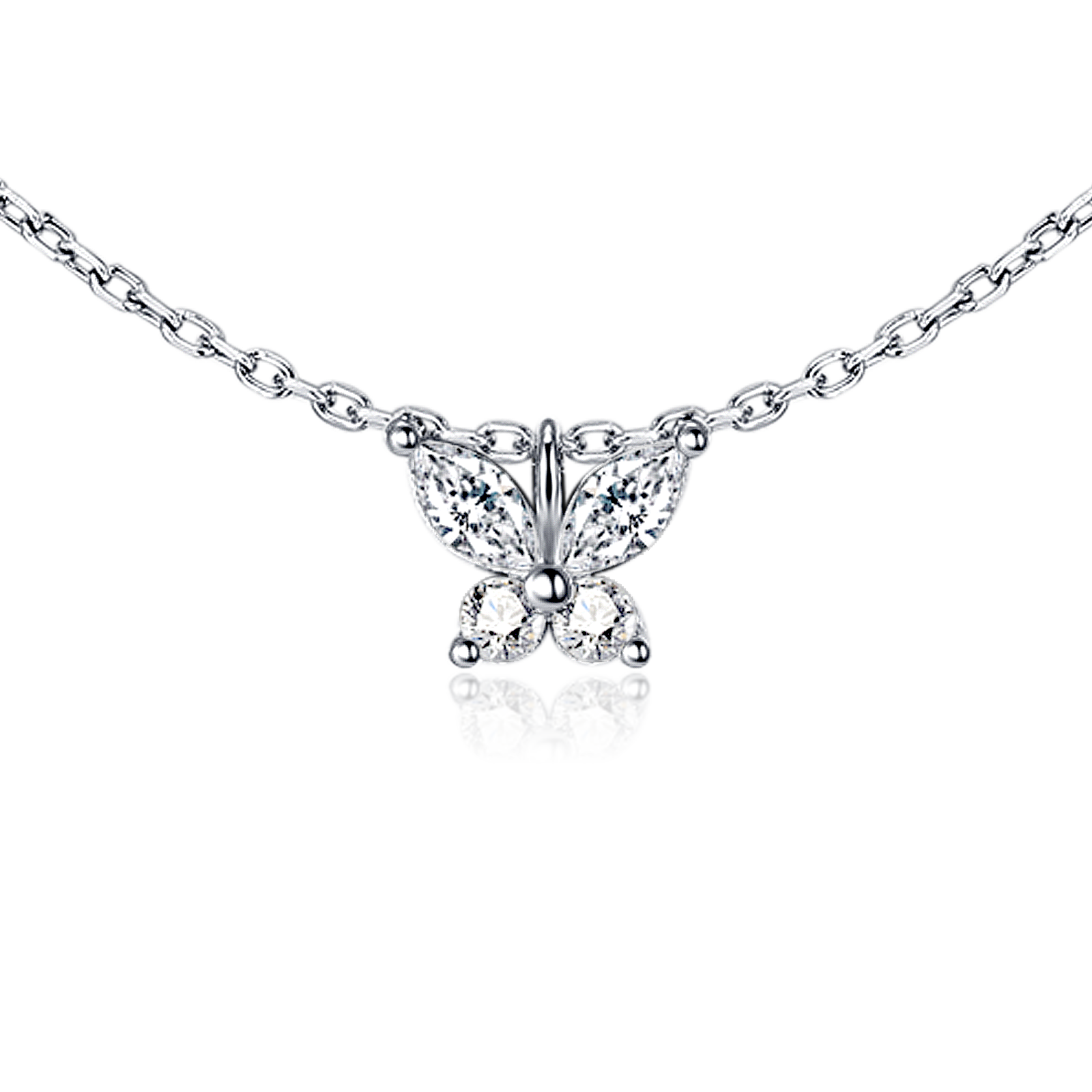 Collar Mariposa Blanca