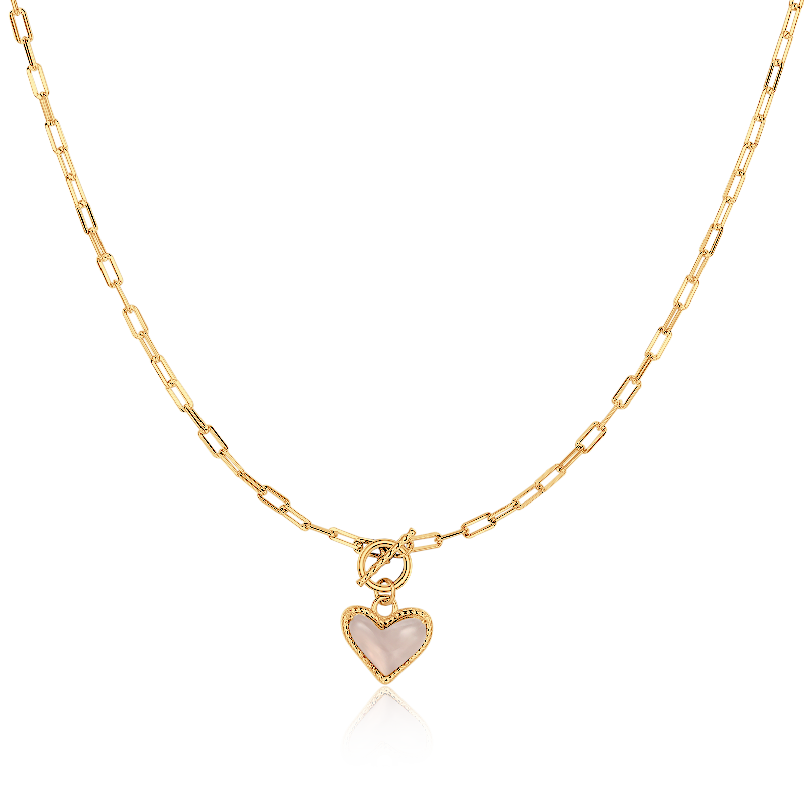 Collar Corazón Cuarzo