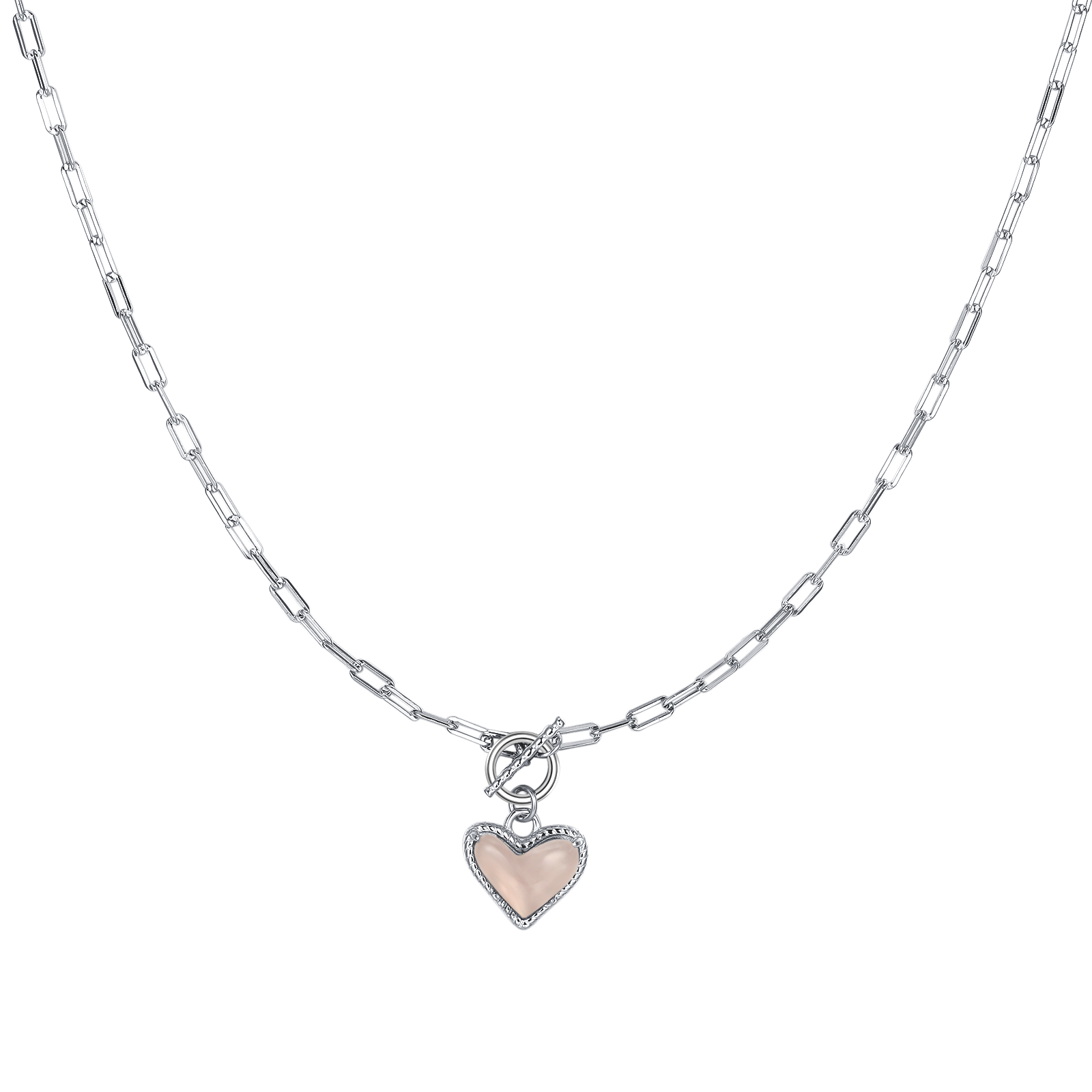 Collar Corazón Cuarzo