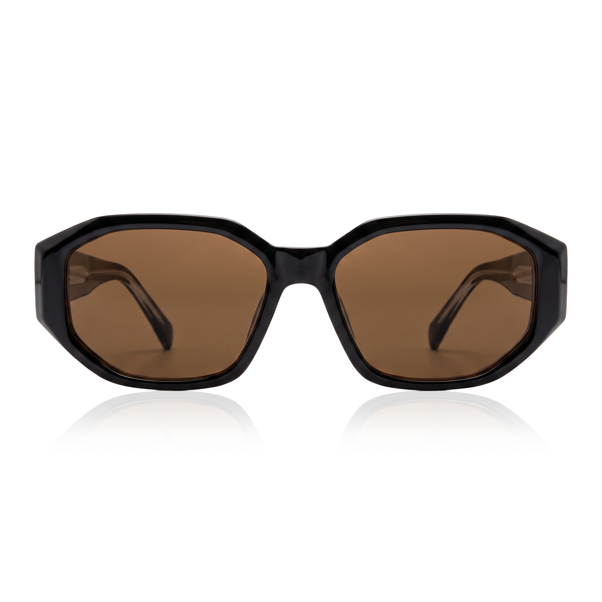 Gafas de Sol Mujer Sculpt ~ Negra-Marrón