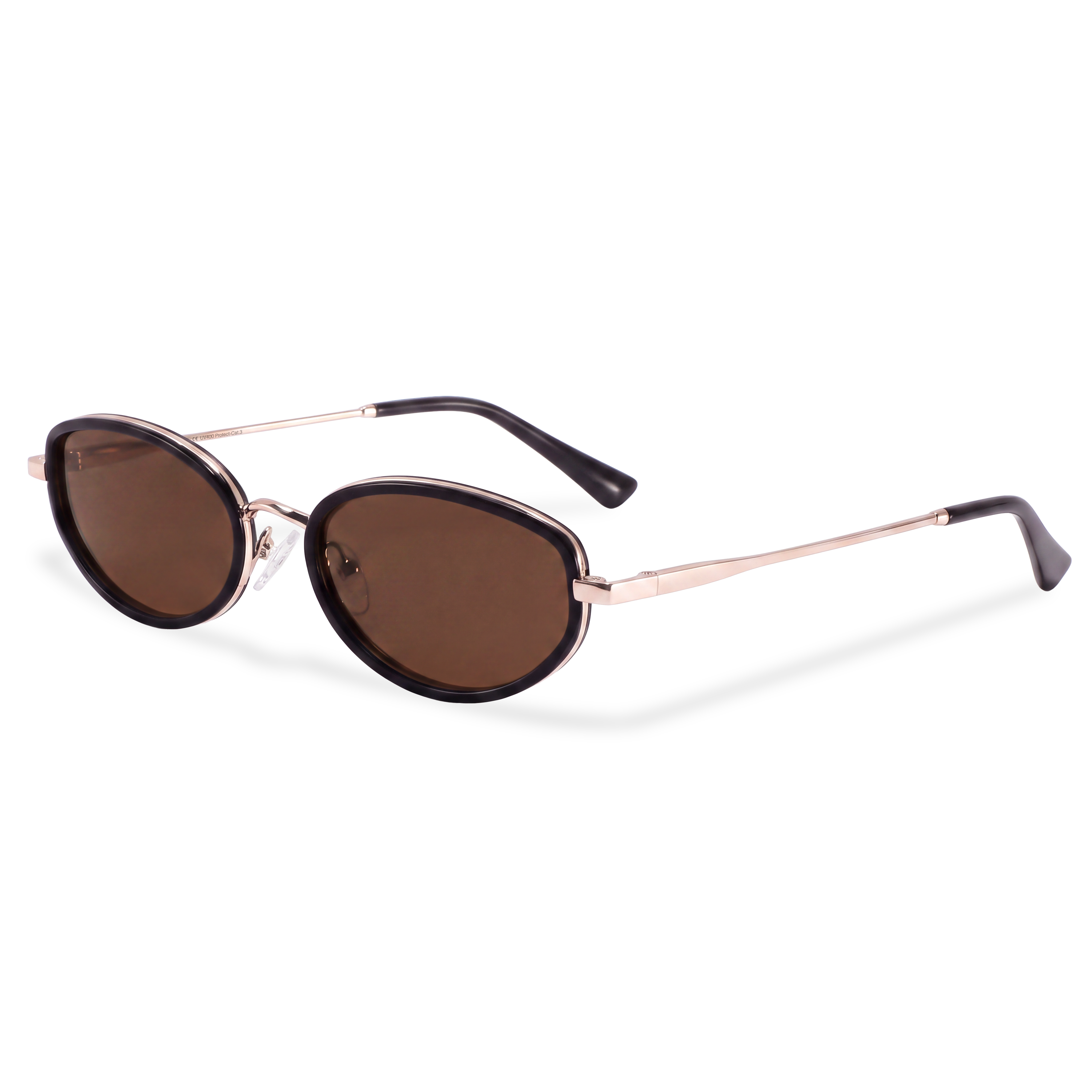 Gafas de Sol Mujer Contour ~ Dorada-Marrón