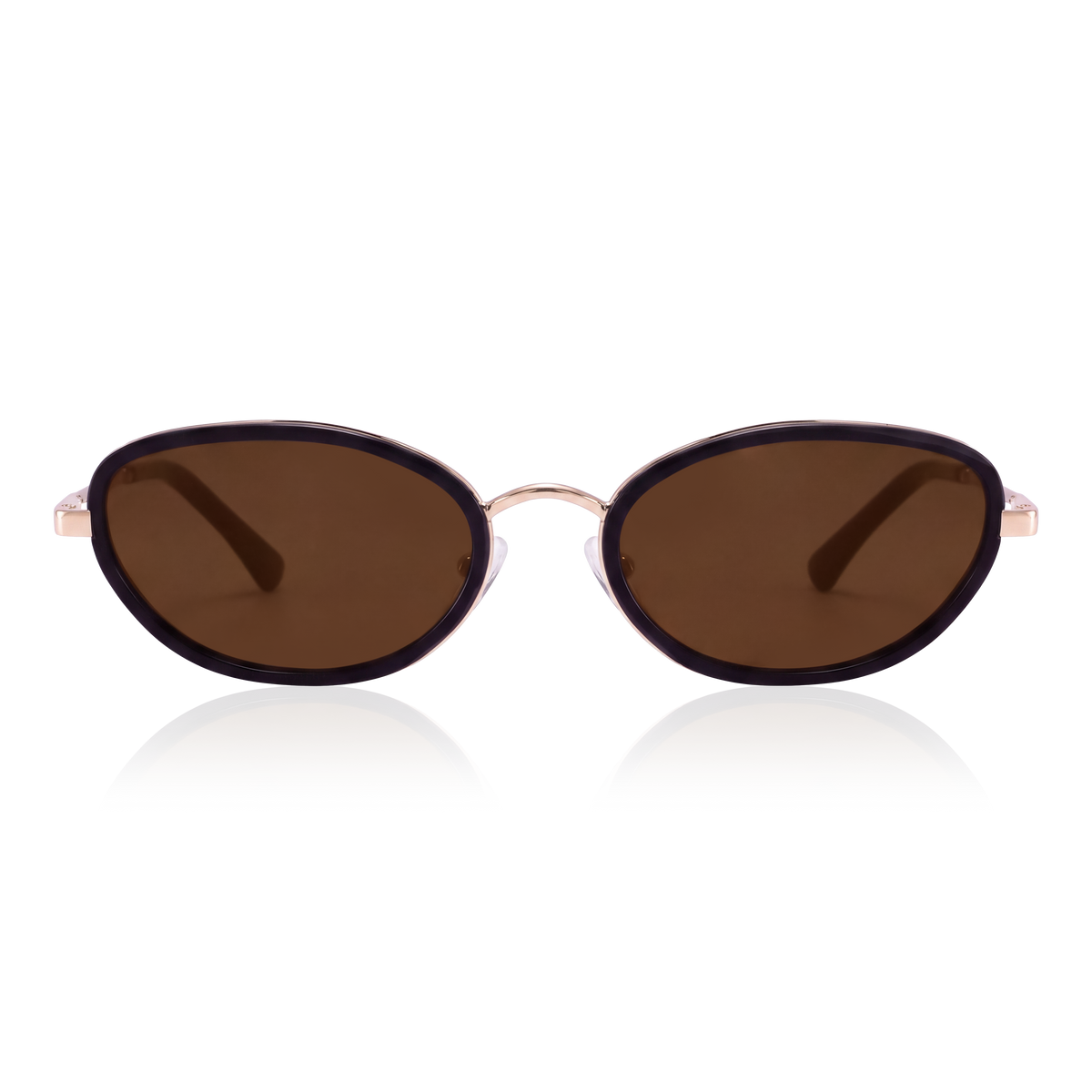 Gafas de Sol Mujer Contour ~ Dorada-Marrón