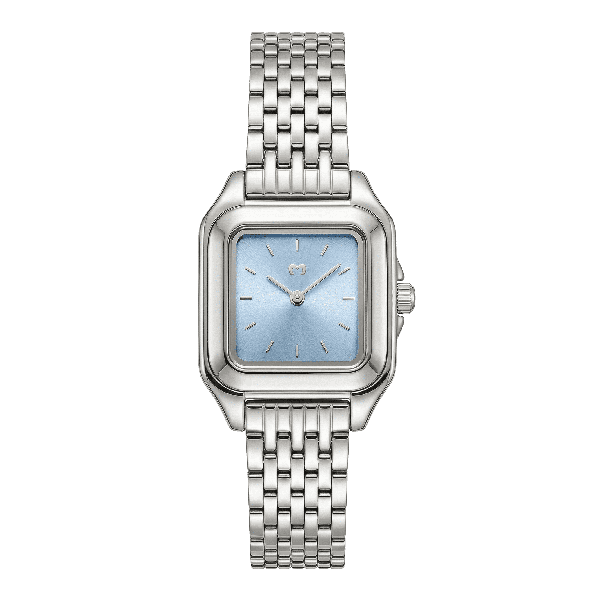 Reloj ~ Hampton Silver-Soft Blue