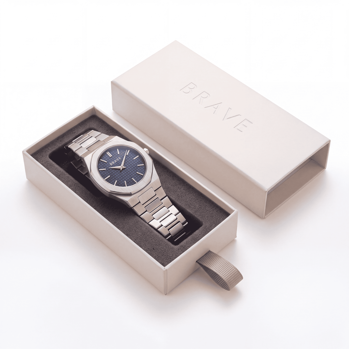 Reloj BRAVE ~ Empire Silver-Navy
