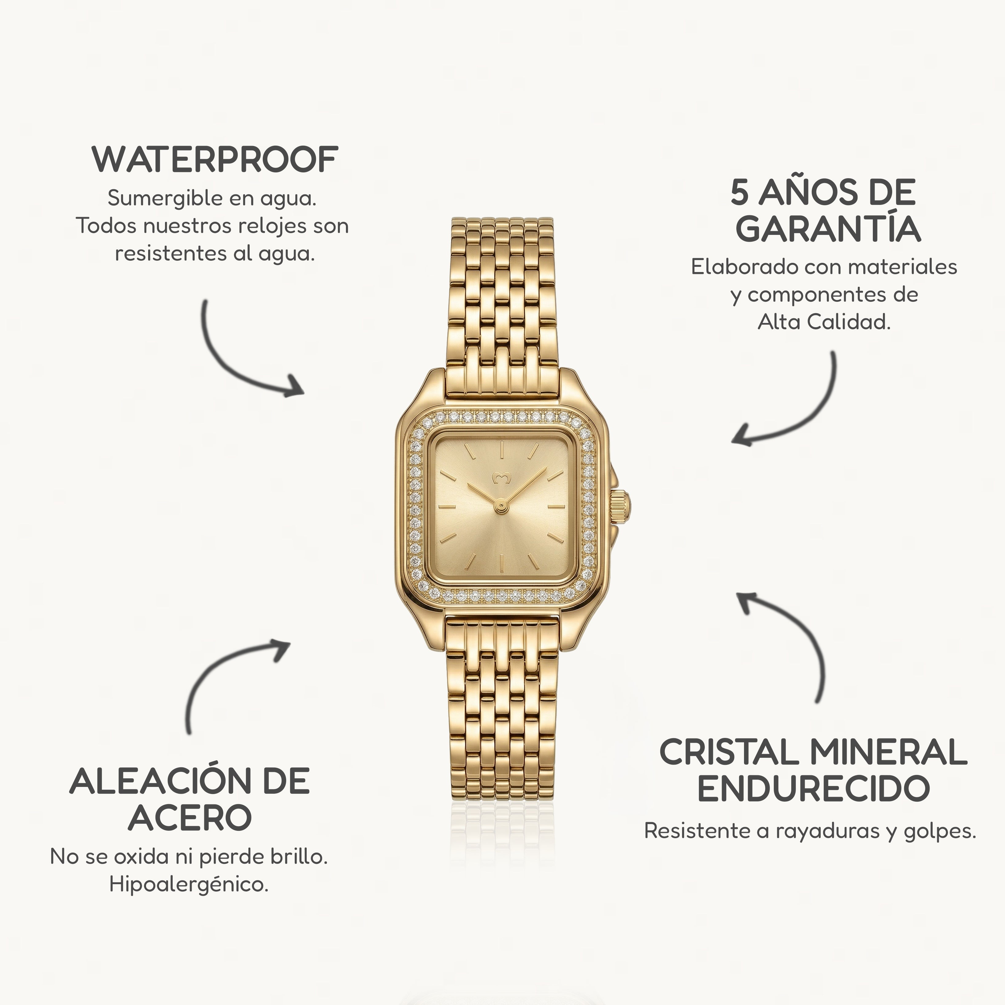 Reloj ~ Hampton Lux GoldPassion