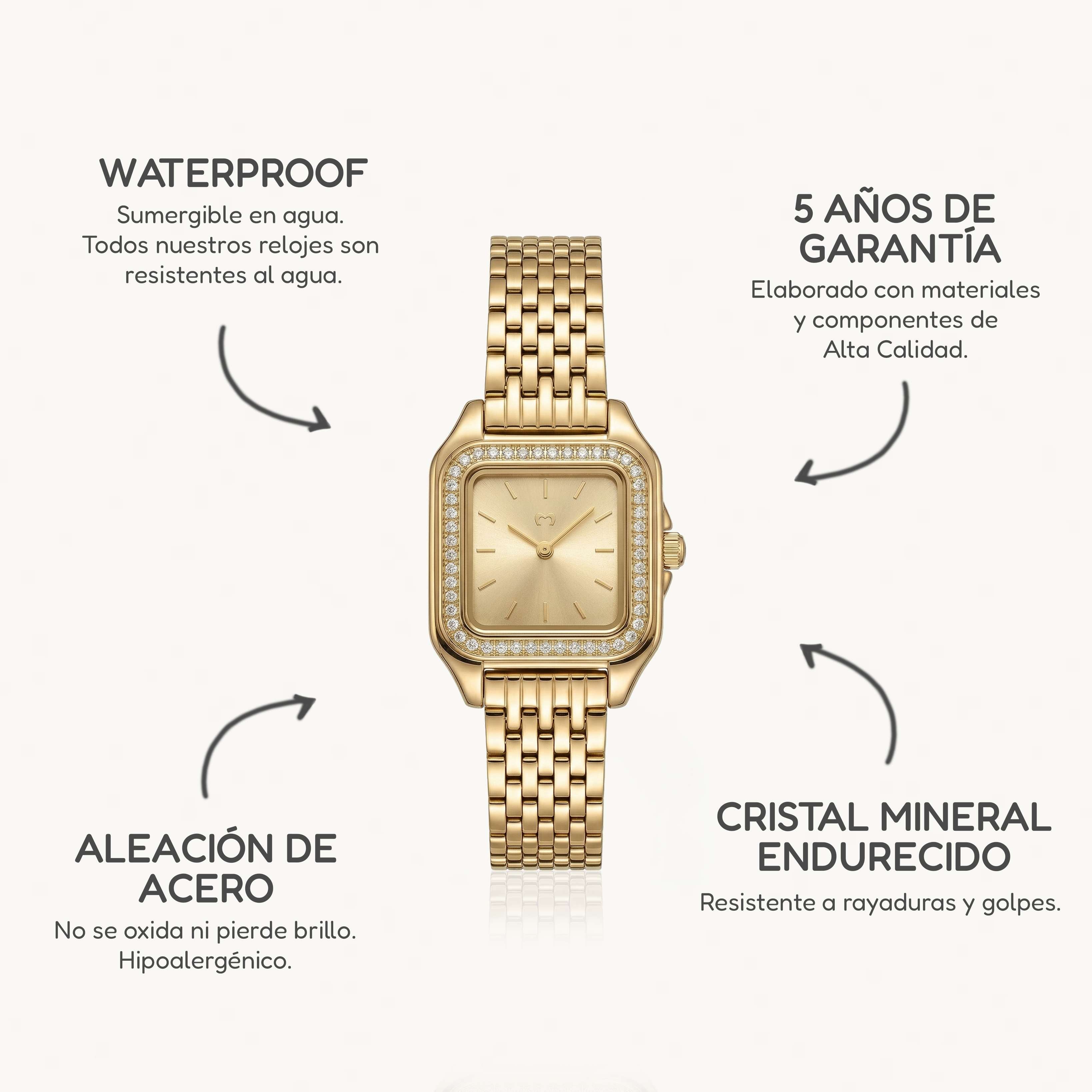 Reloj ~ Hampton Lux GoldPassion