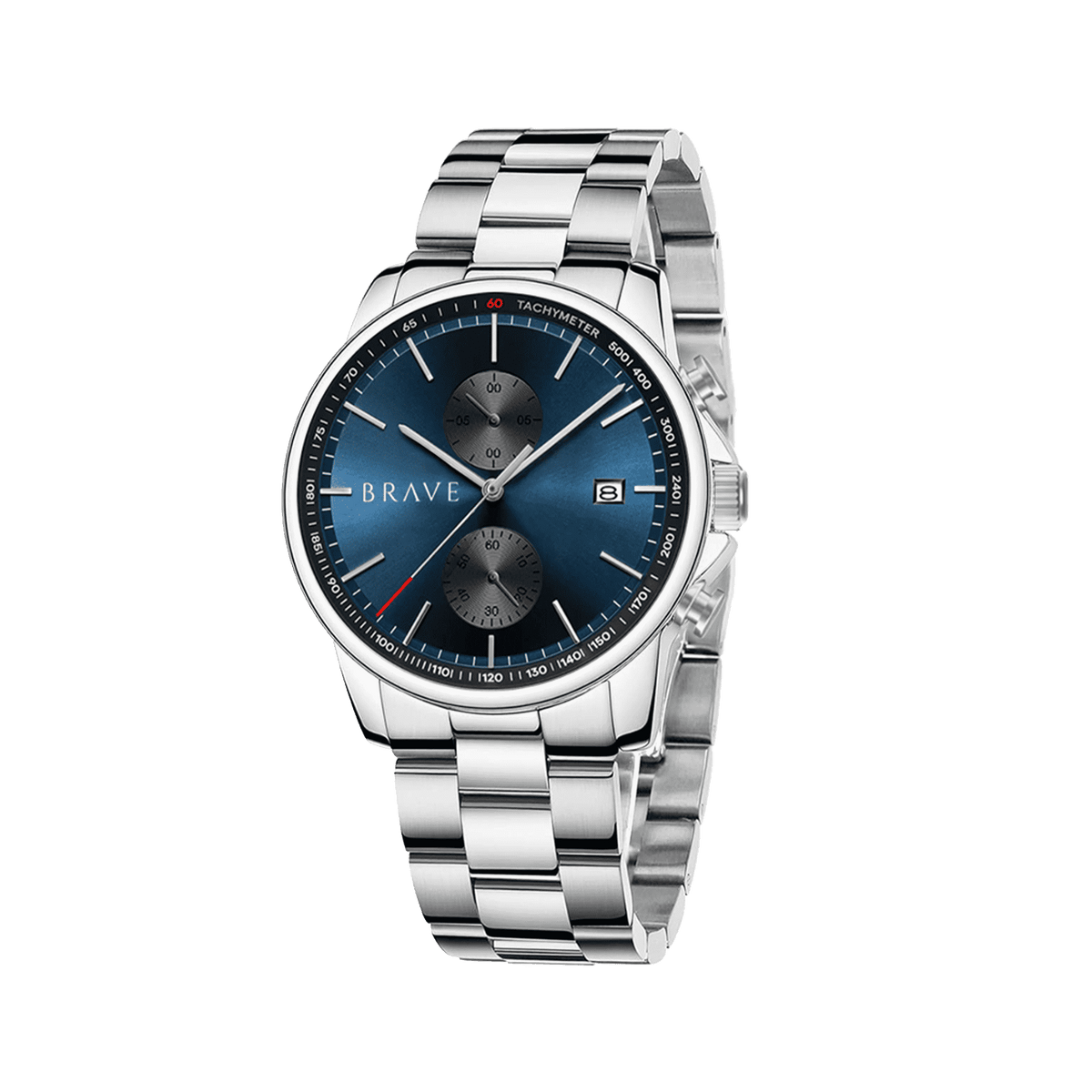 Reloj BRAVE ~ Monarca Silver-Dark Blue