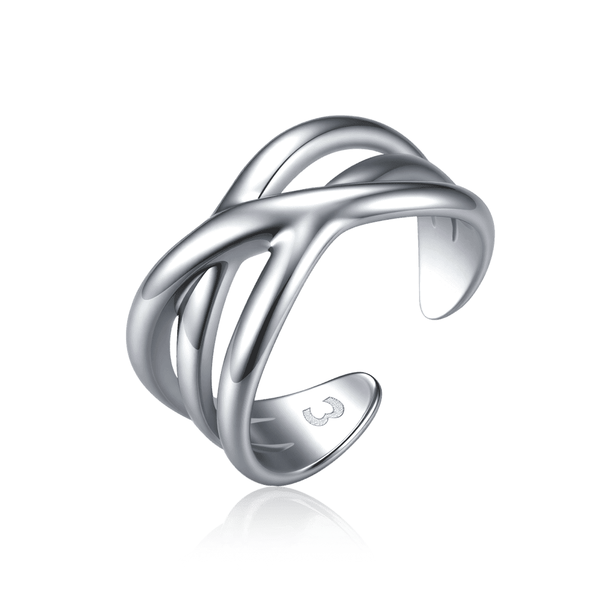 Anillo Bandas Cruzadas - LePetiteMarie