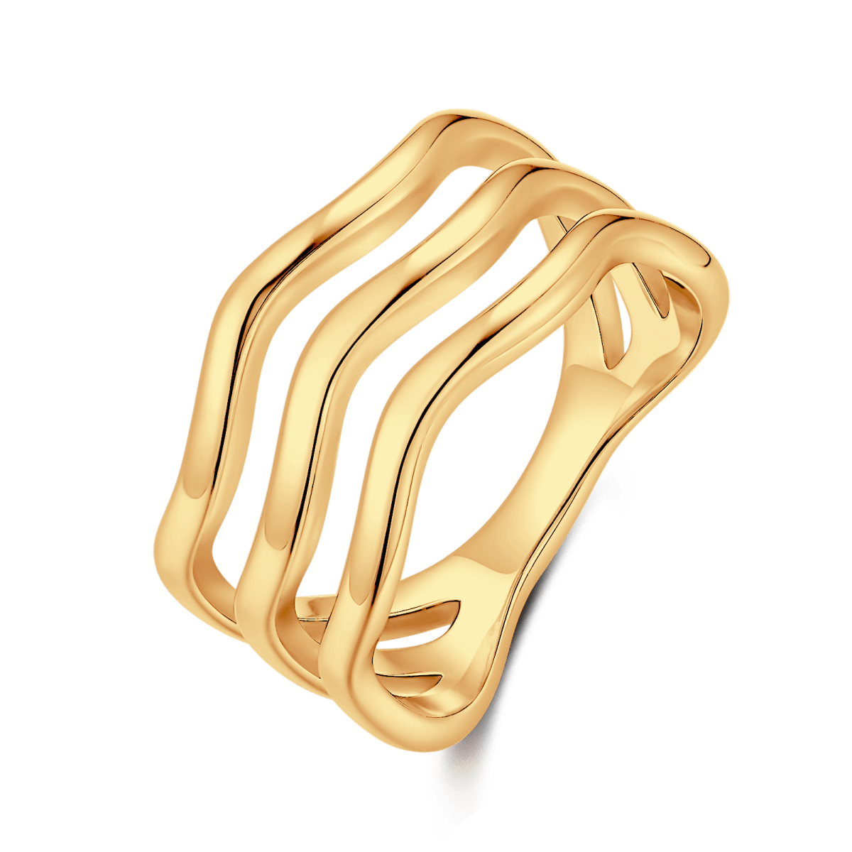 Anillo Bandas Onduladas - LePetiteMarie