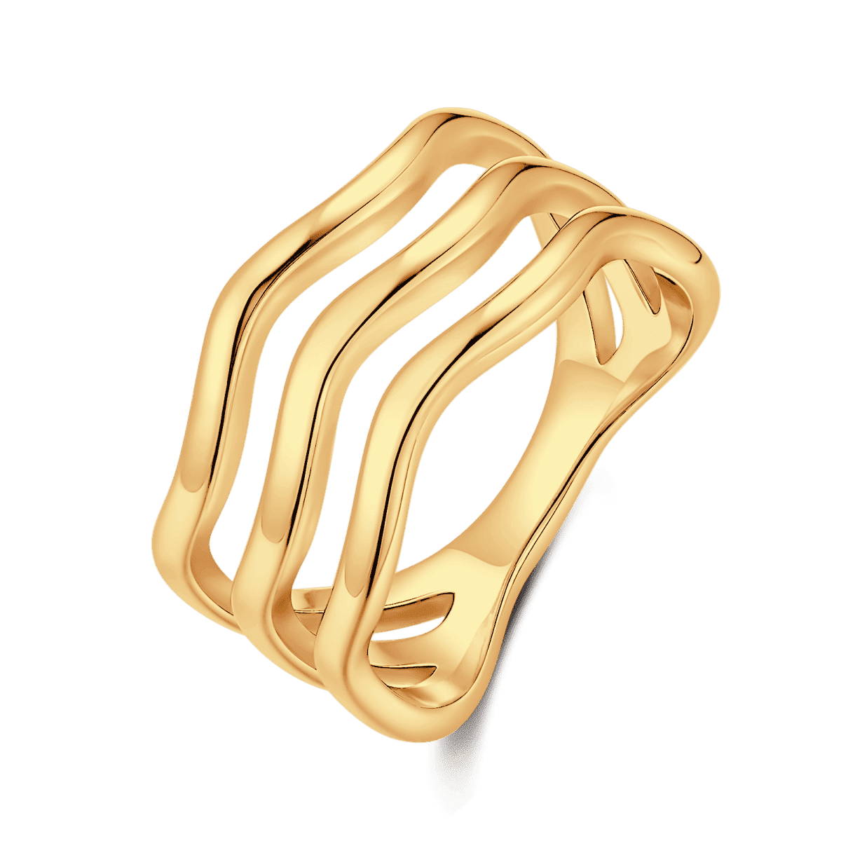 Anillo Bandas Onduladas - LePetiteMarie