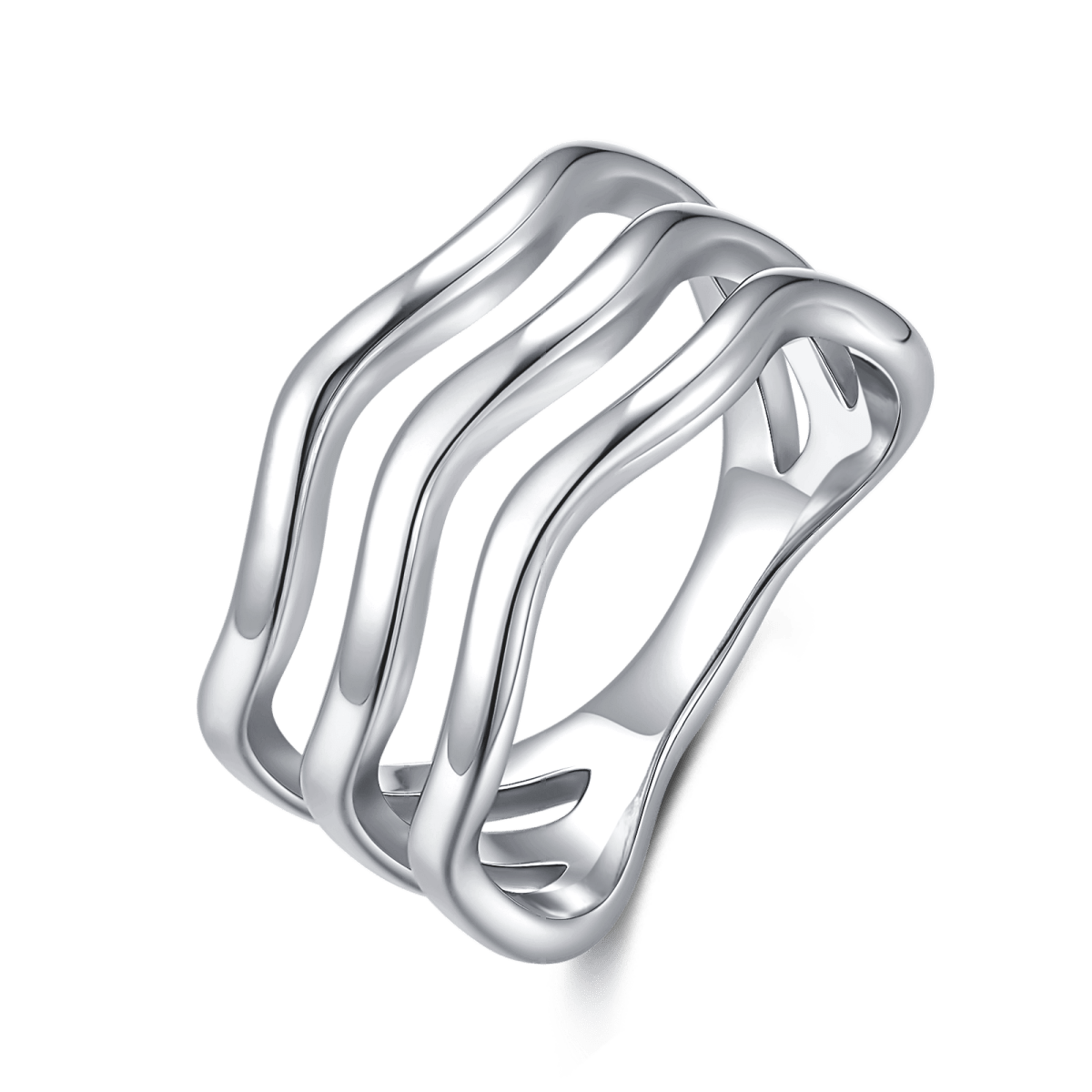 Anillo Bandas Onduladas - LePetiteMarie