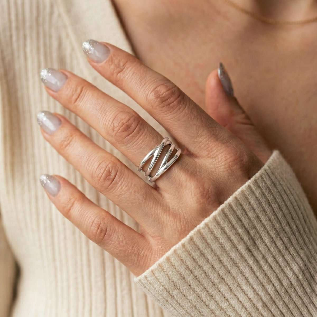 Anillo Bandas Paralelas - LePetiteMarie