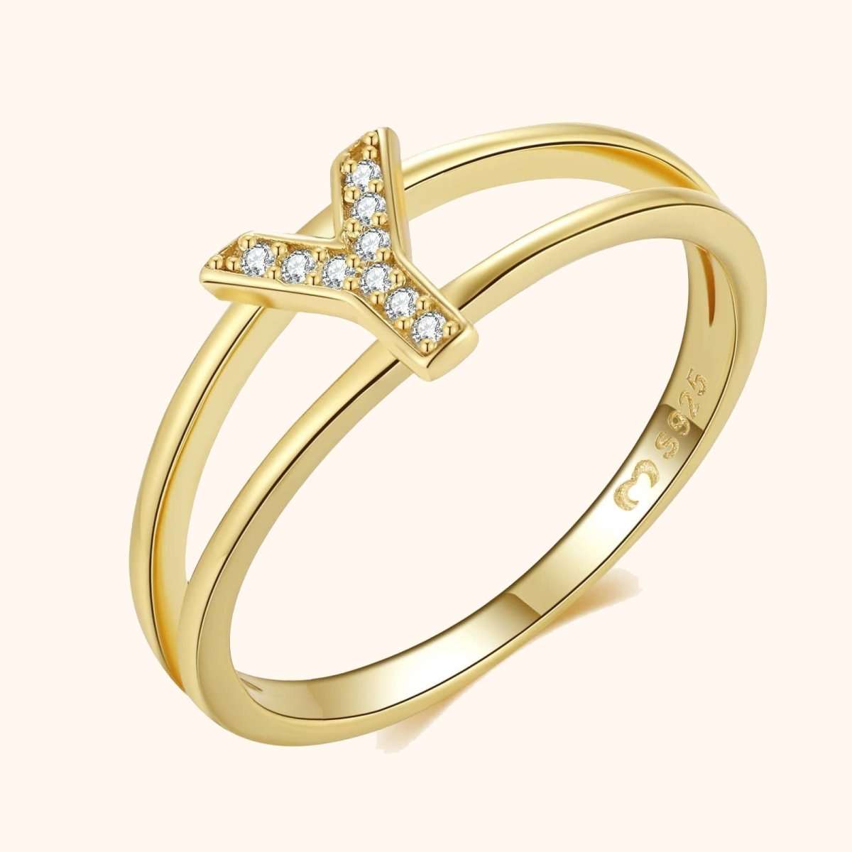 Anillo Iniciales Doradas - LePetiteMarie