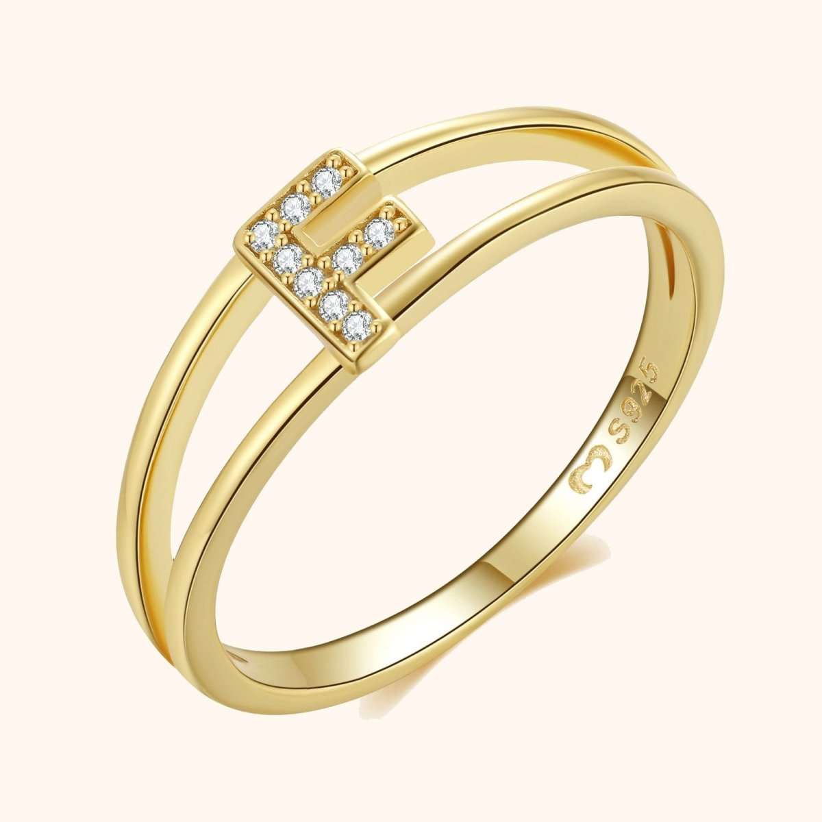 Anillo Iniciales Doradas - LePetiteMarie