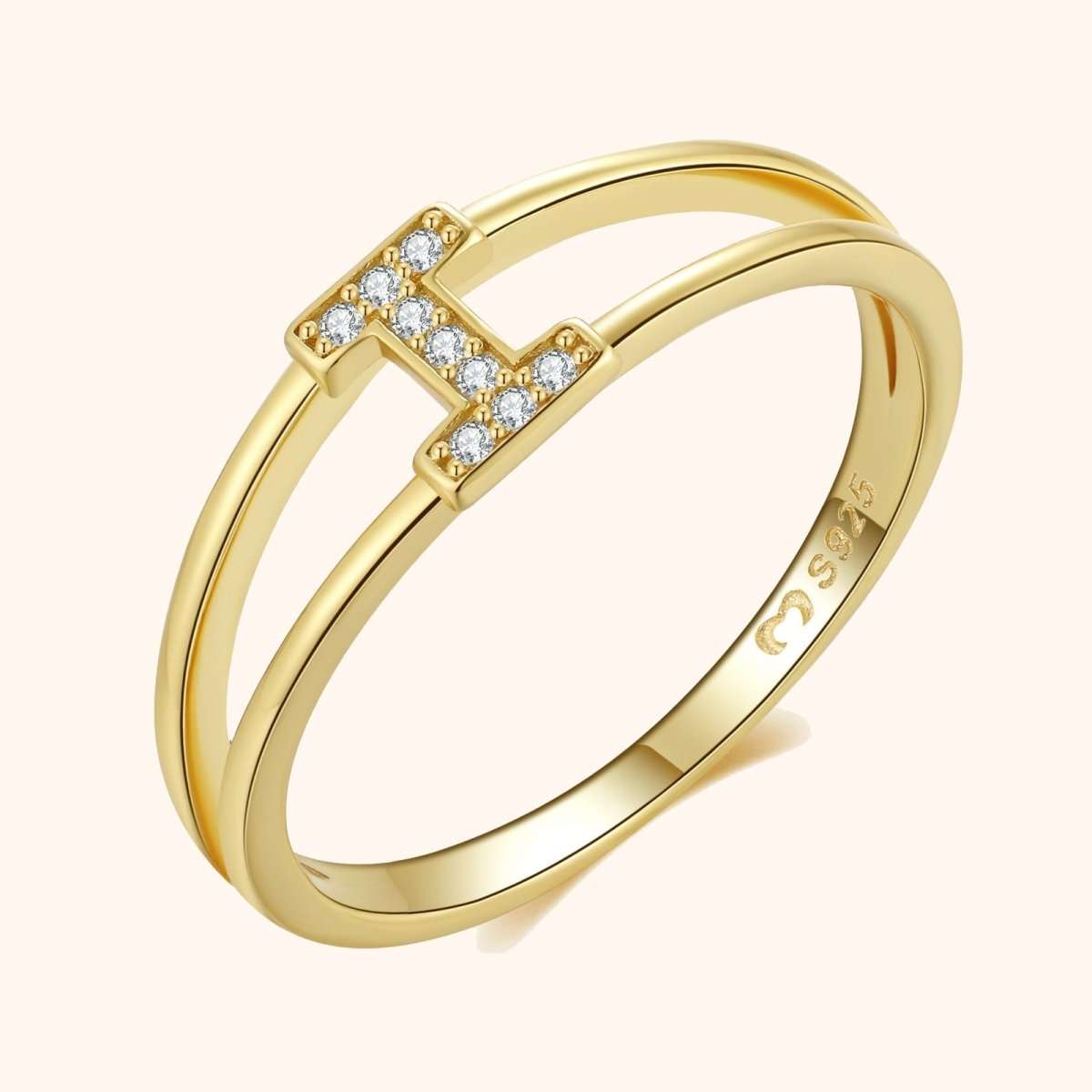 Anillo Iniciales Doradas - LePetiteMarie