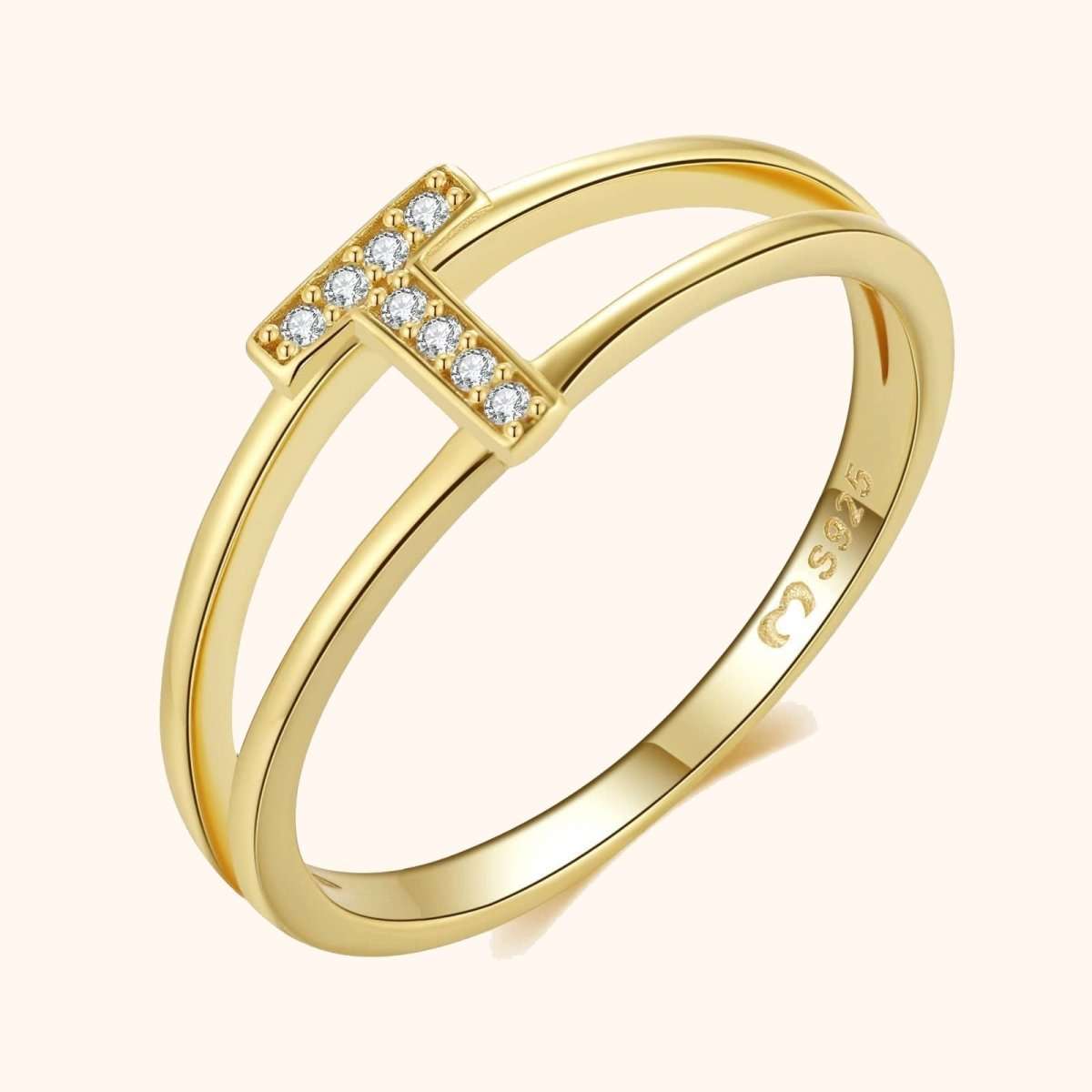 Anillo Iniciales Doradas - LePetiteMarie