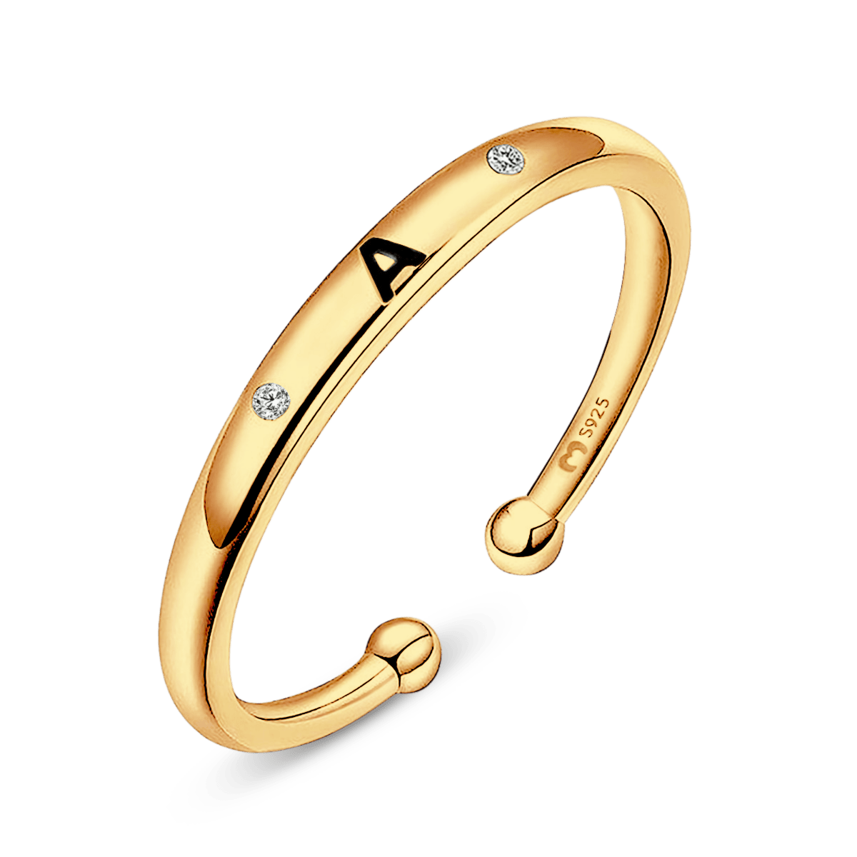 Anillo Initial Letter - LePetiteMarie