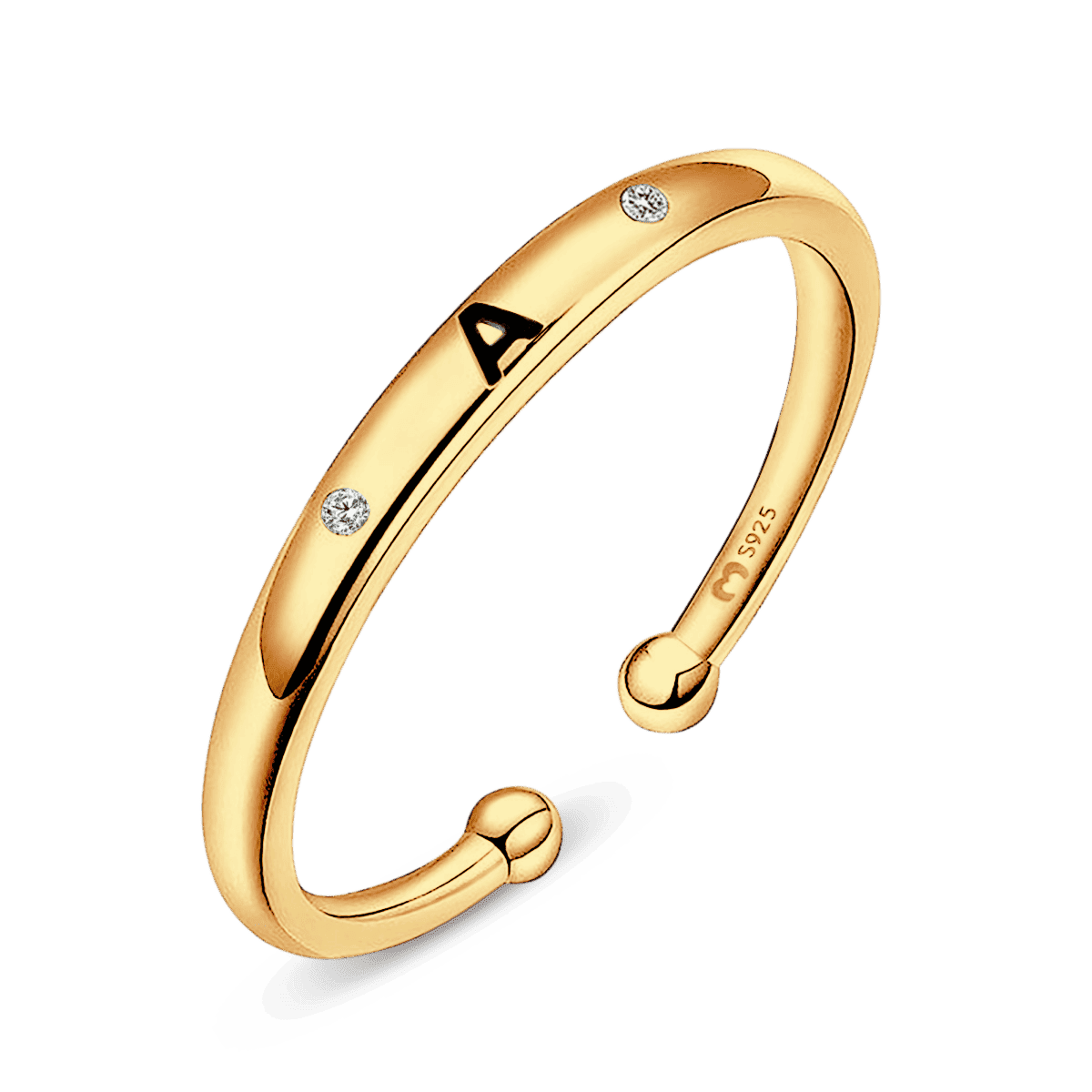 Anillo Initial Letter - LePetiteMarie