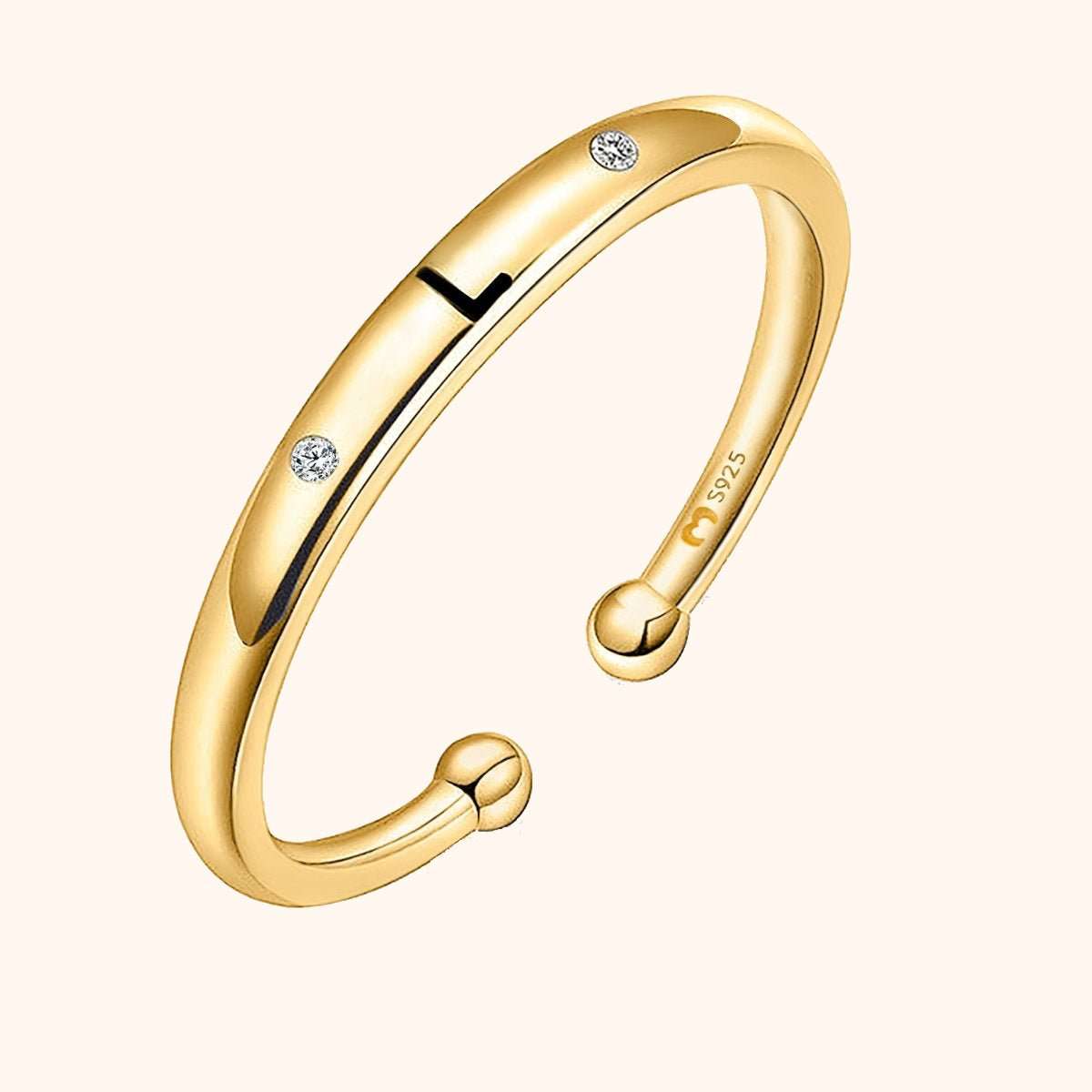Anillo Initial Letter - LePetiteMarie