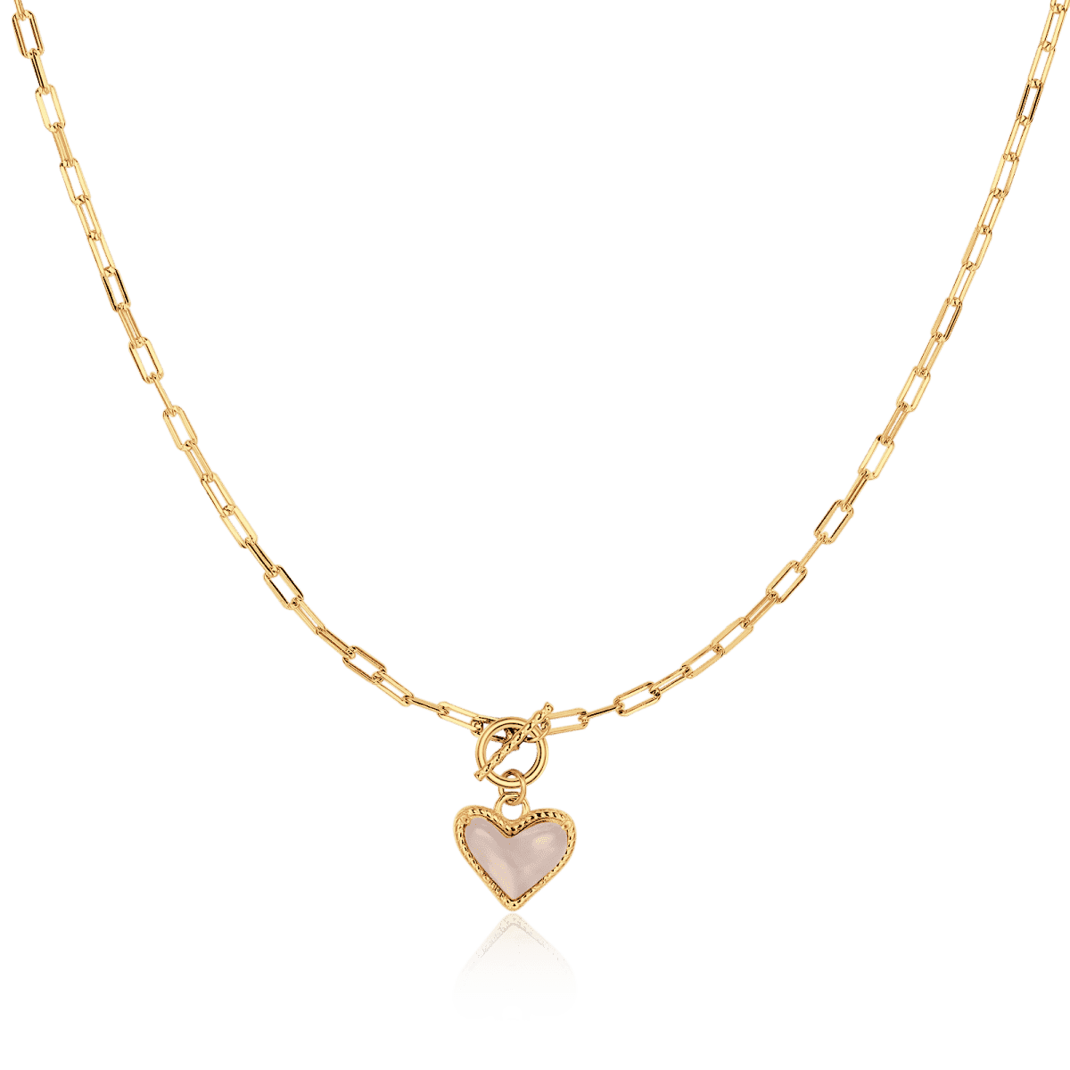 Collar Corazón Mineral - LePetiteMarie