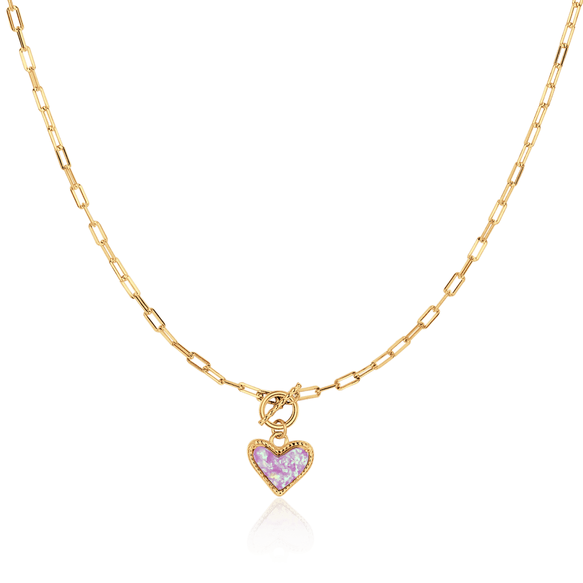 Collar Corazón Ópalo - LePetiteMarie