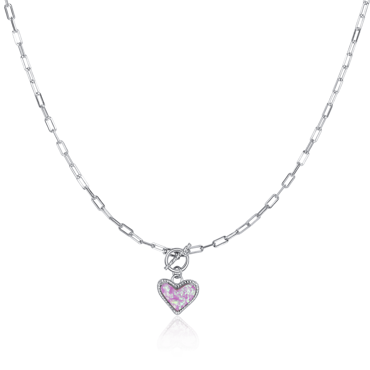 Collar Corazón Ópalo - LePetiteMarie