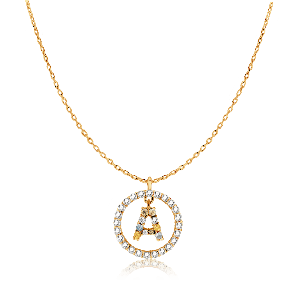 Collar Iniciales Brillantes - LePetiteMarie