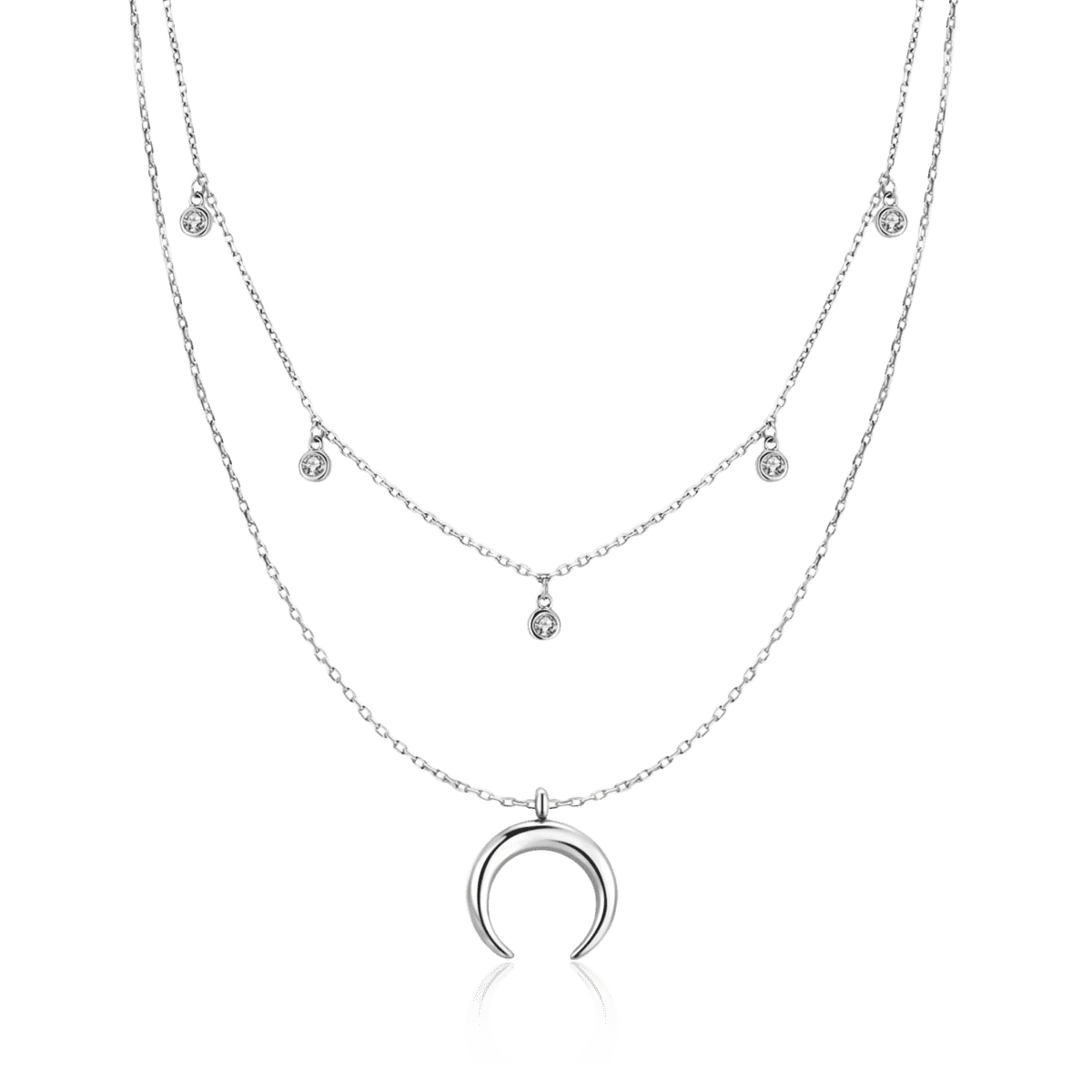 Collar Media Luna Circonita - LePetiteMarie