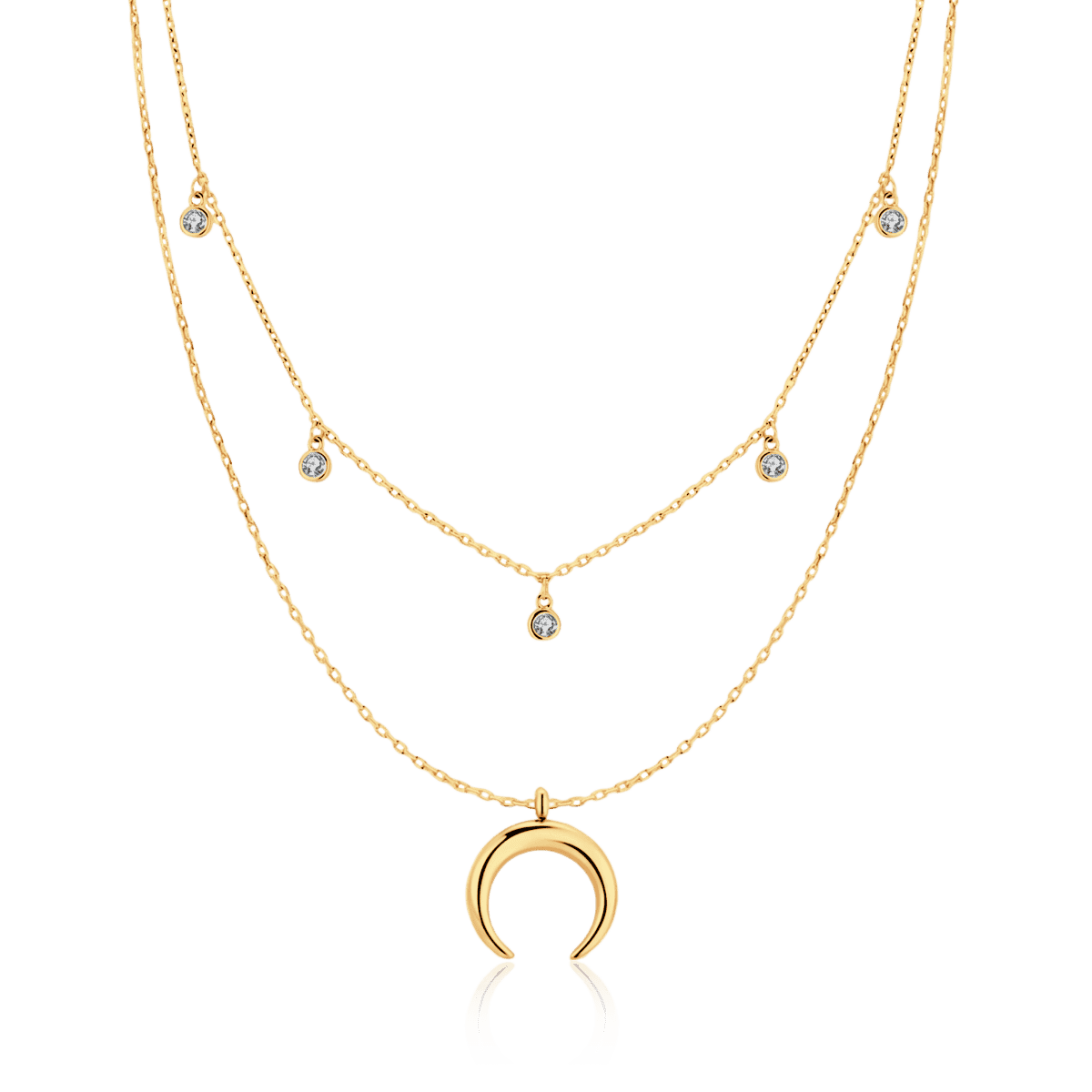 Collar Media Luna Circonita - LePetiteMarie