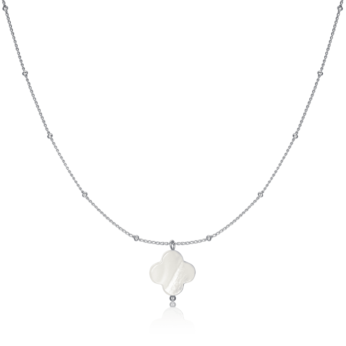 Collar Trébol Blanco - LePetiteMarie