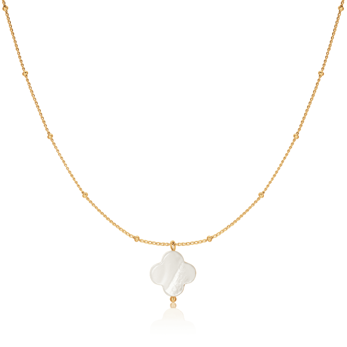 Collar Trébol Blanco - LePetiteMarie