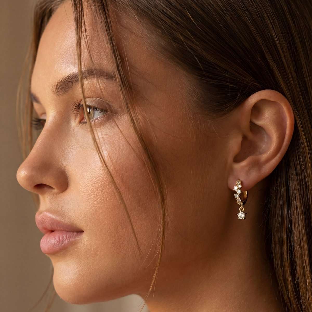 Pendientes Aros Adamantino - LePetiteMarie