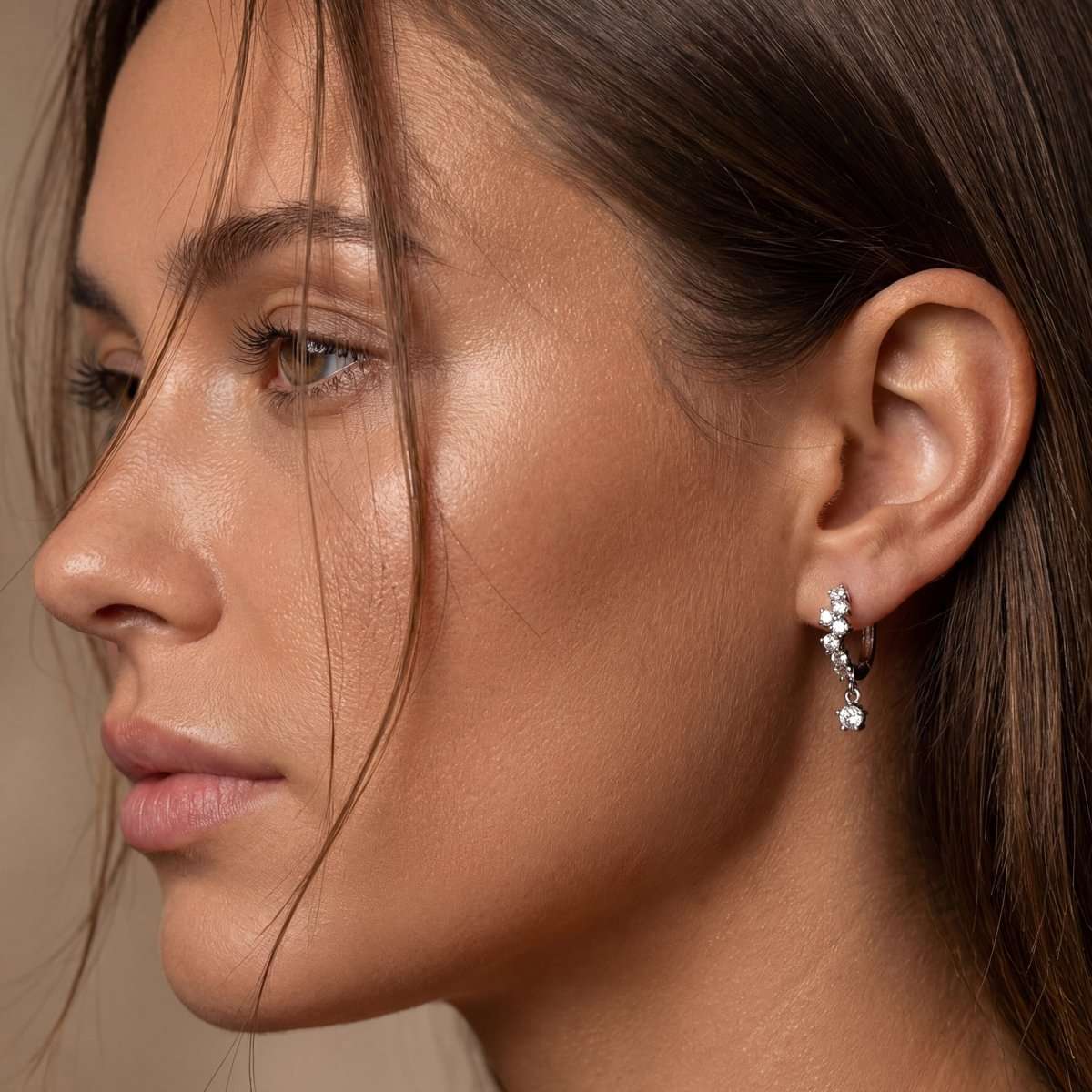 Pendientes Aros Adamantino - LePetiteMarie