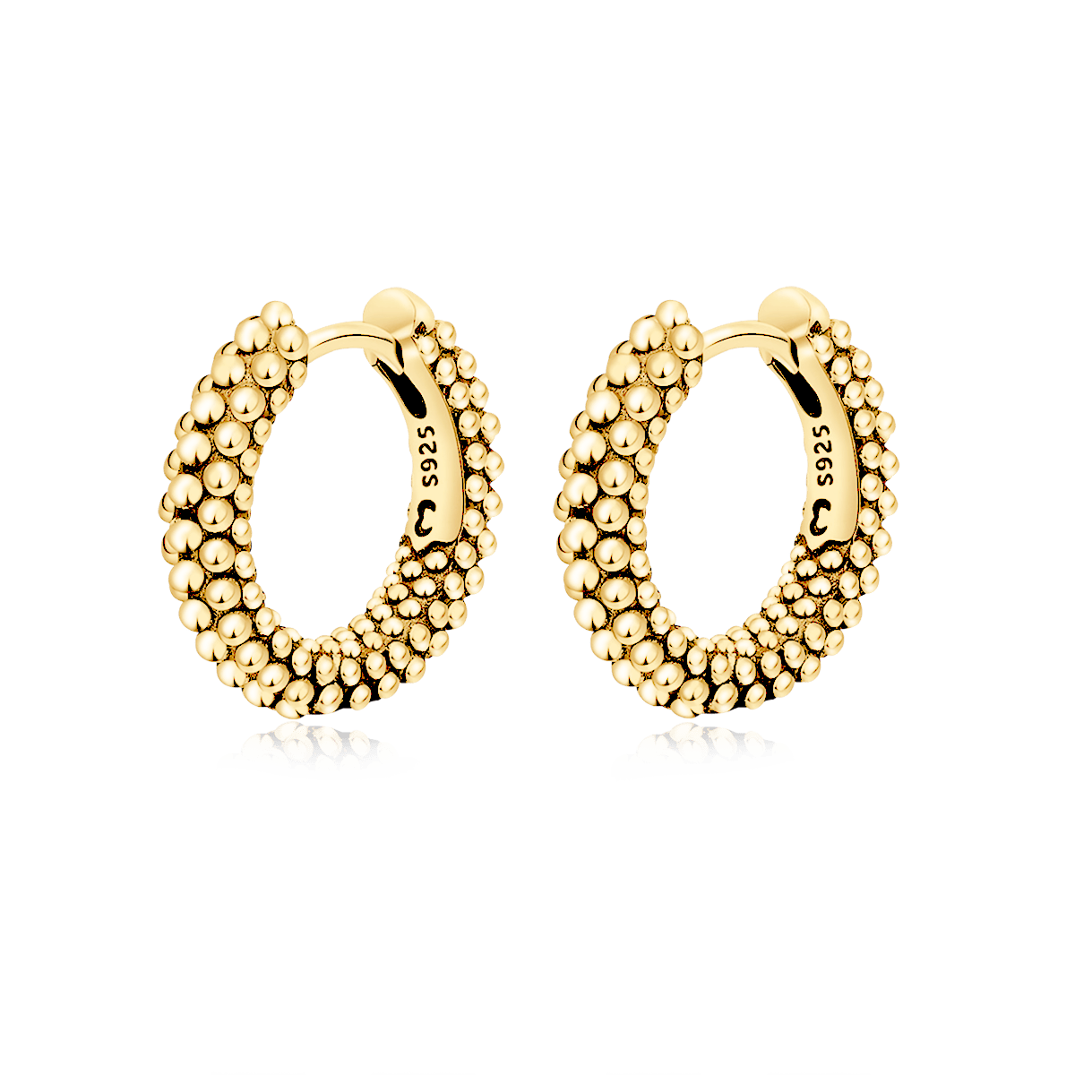 Pendientes Aros Bolitas - LePetiteMarie