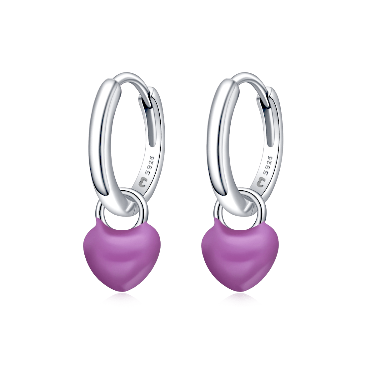 Pendientes Aros Corazón - LePetiteMarie