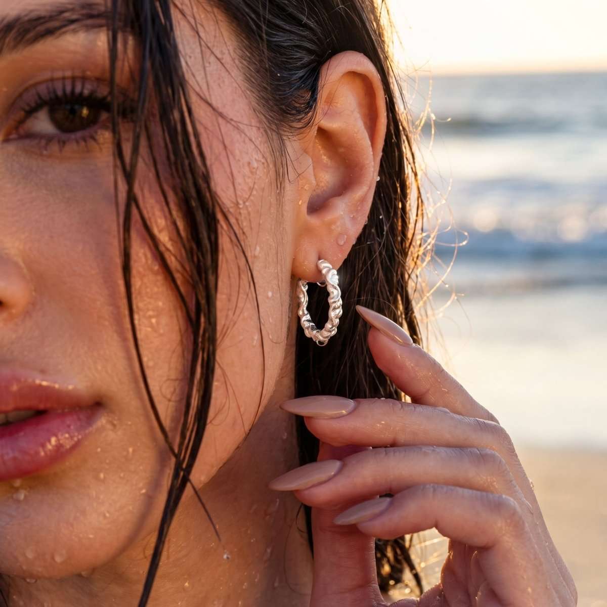 Pendientes Aros Entorchados - LePetiteMarie