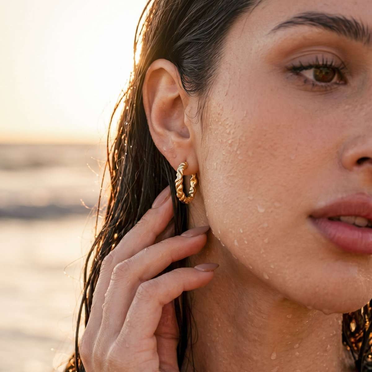 Pendientes Aros Entorchados - LePetiteMarie